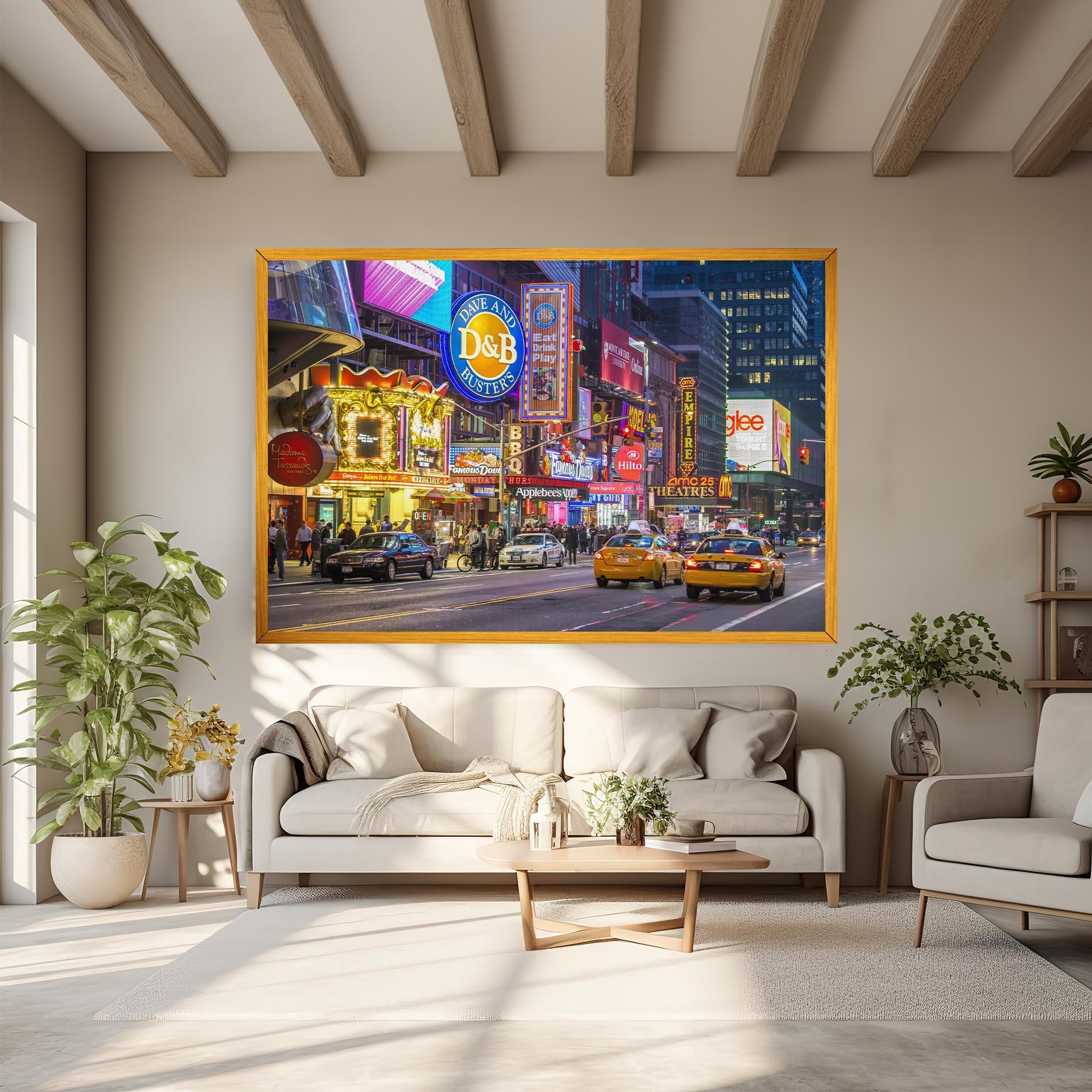 Leinwandbild New York Lights mockup 6