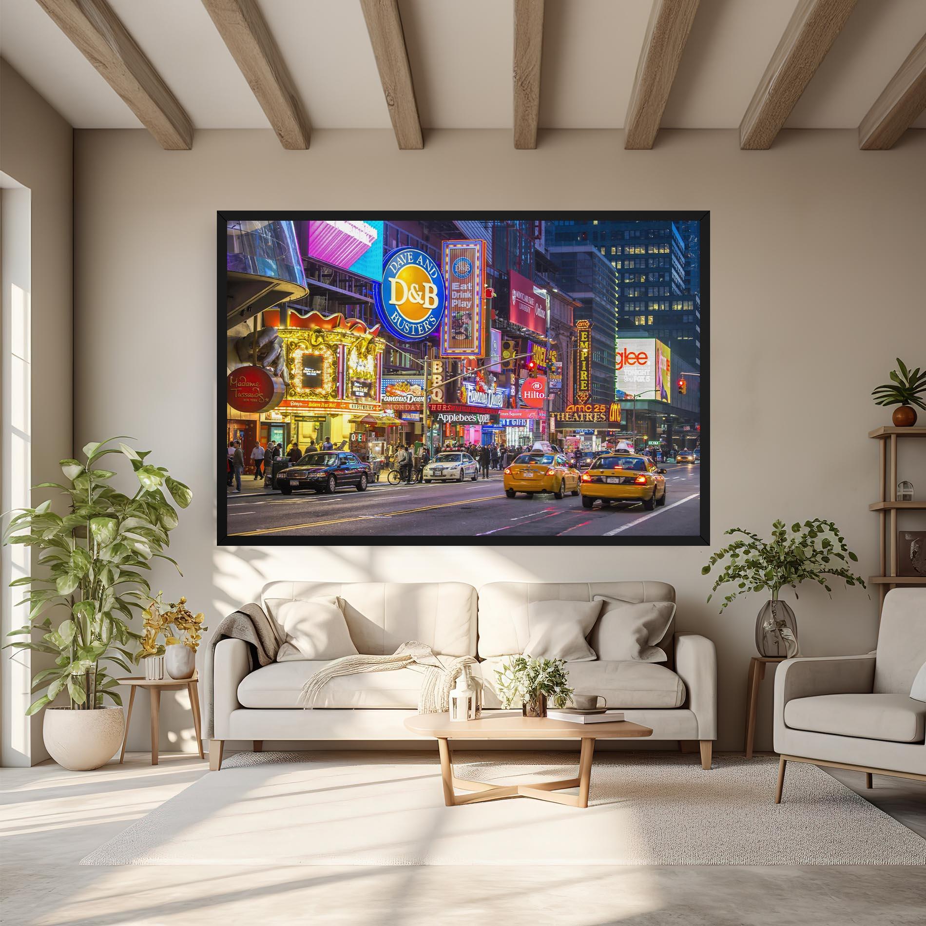 Leinwandbild New York Lights mockup 6
