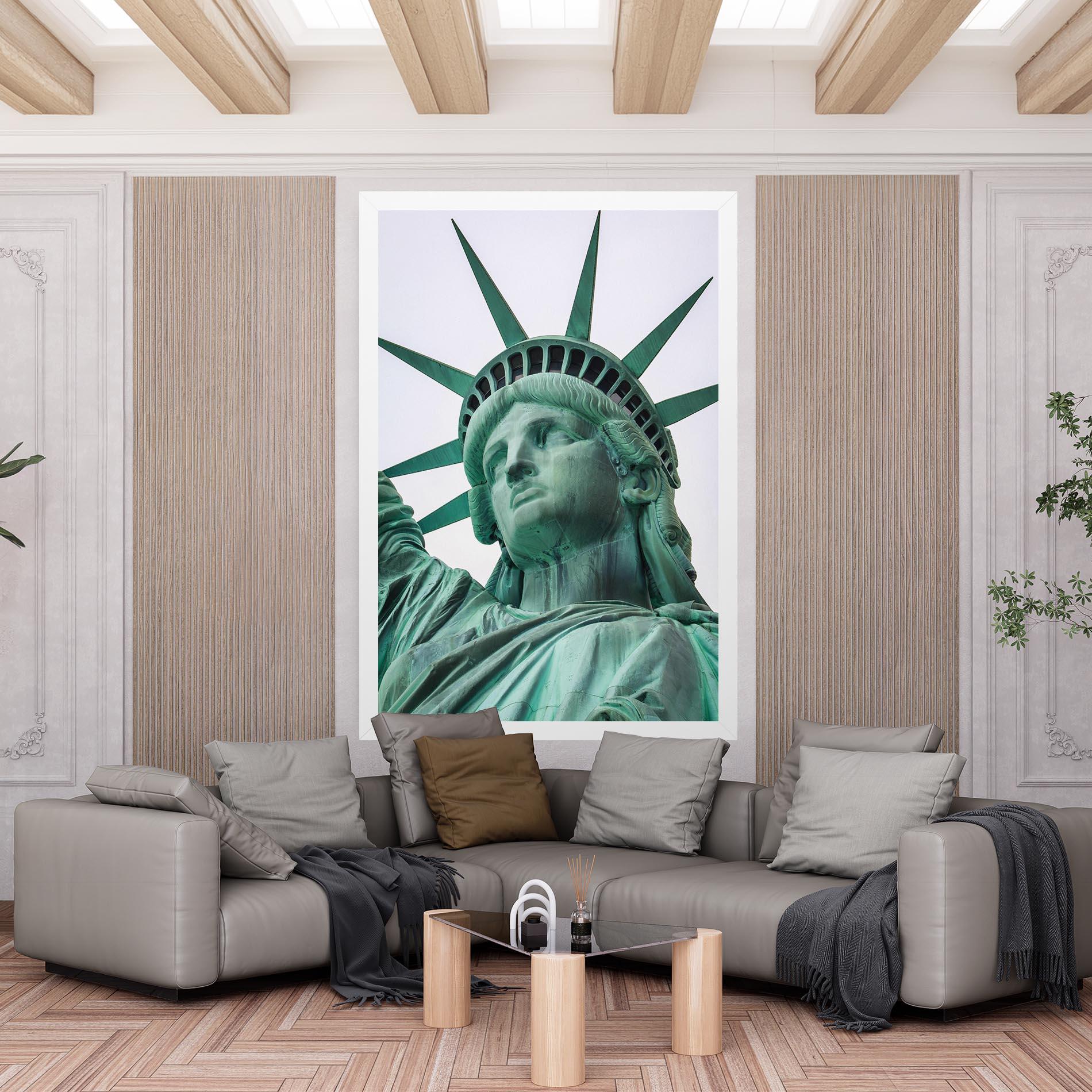 Leinwandbild Statue Of Liberty Head mockup 6