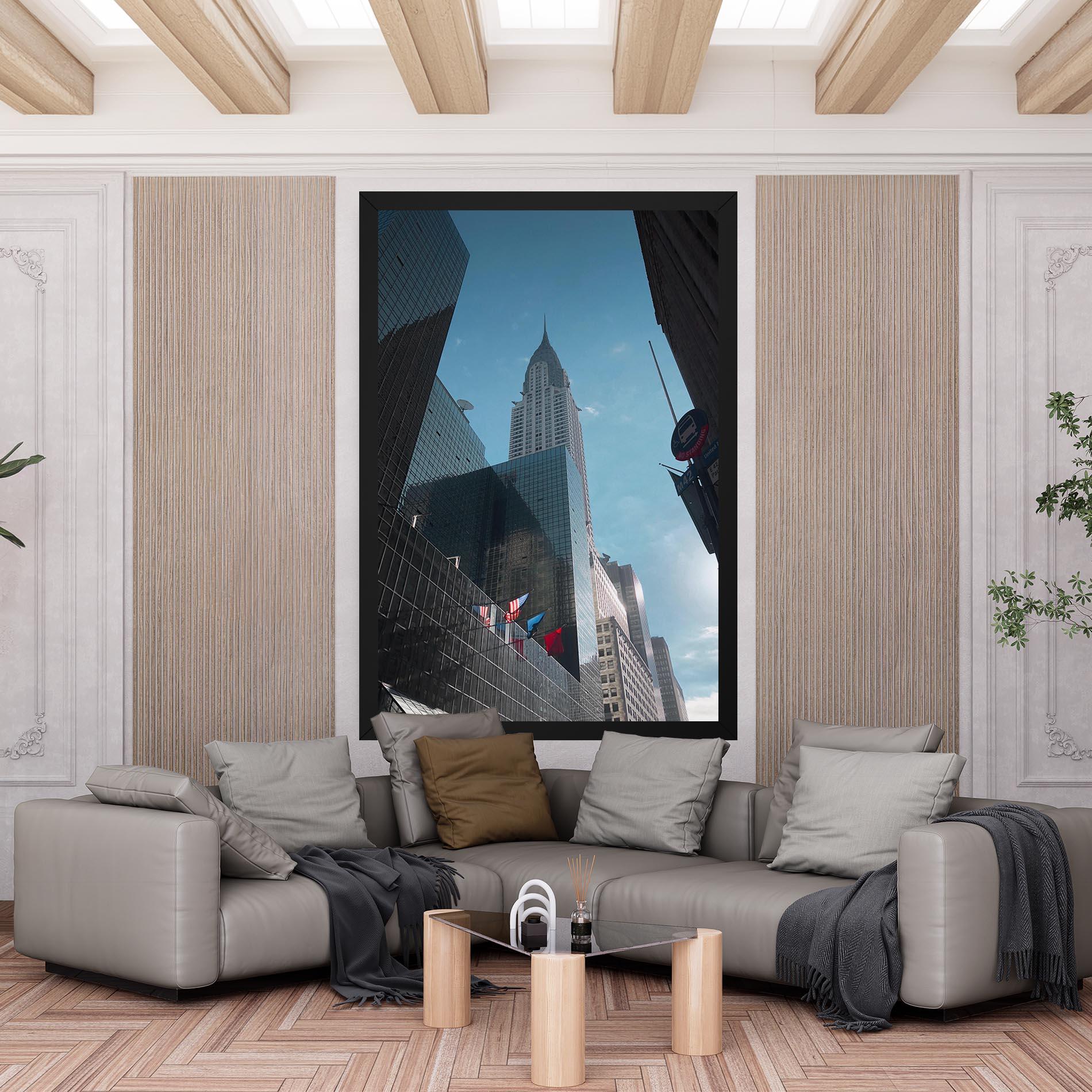 Leinwandbild Big Glass Tower mockup 6