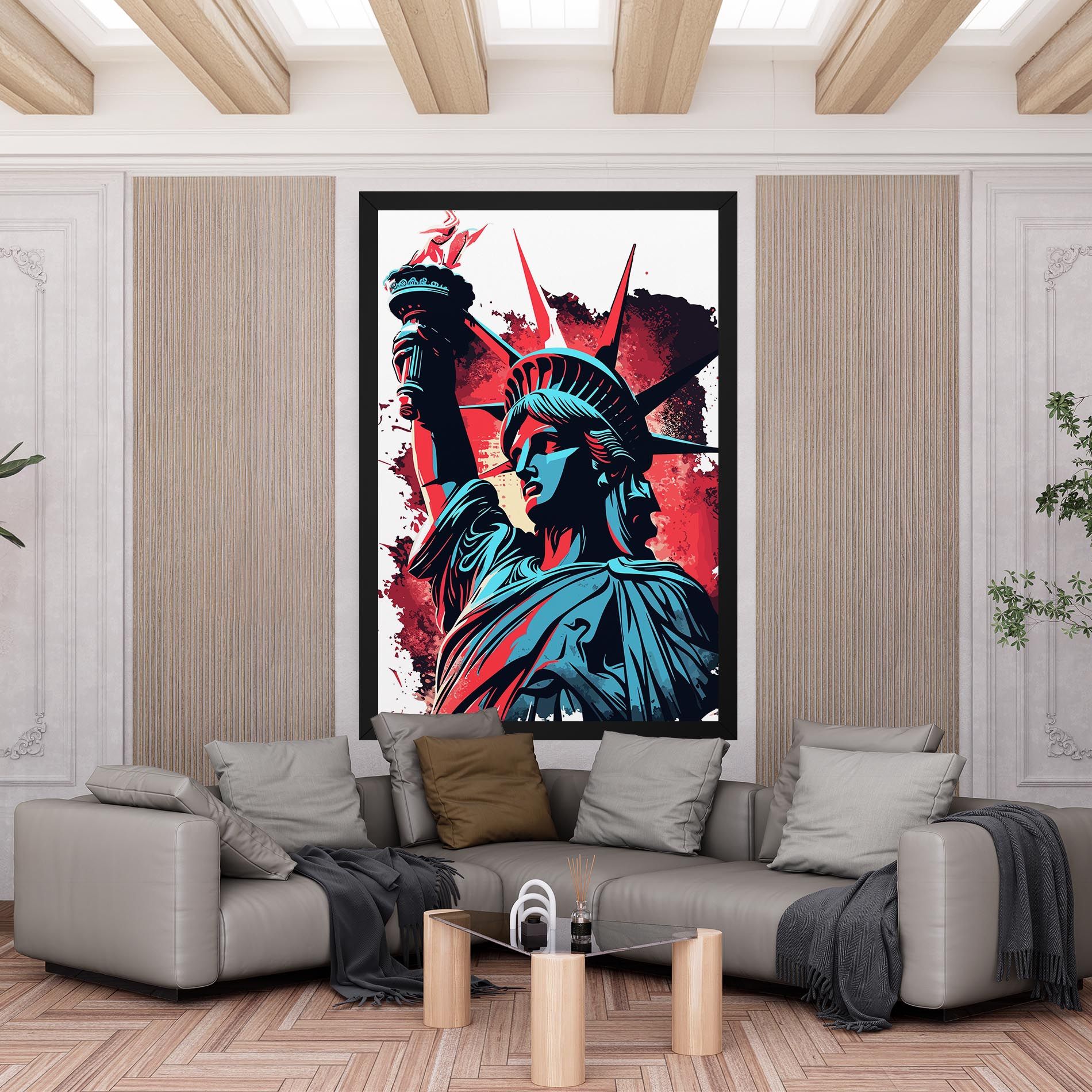 Liberty Statue Art mockup 6