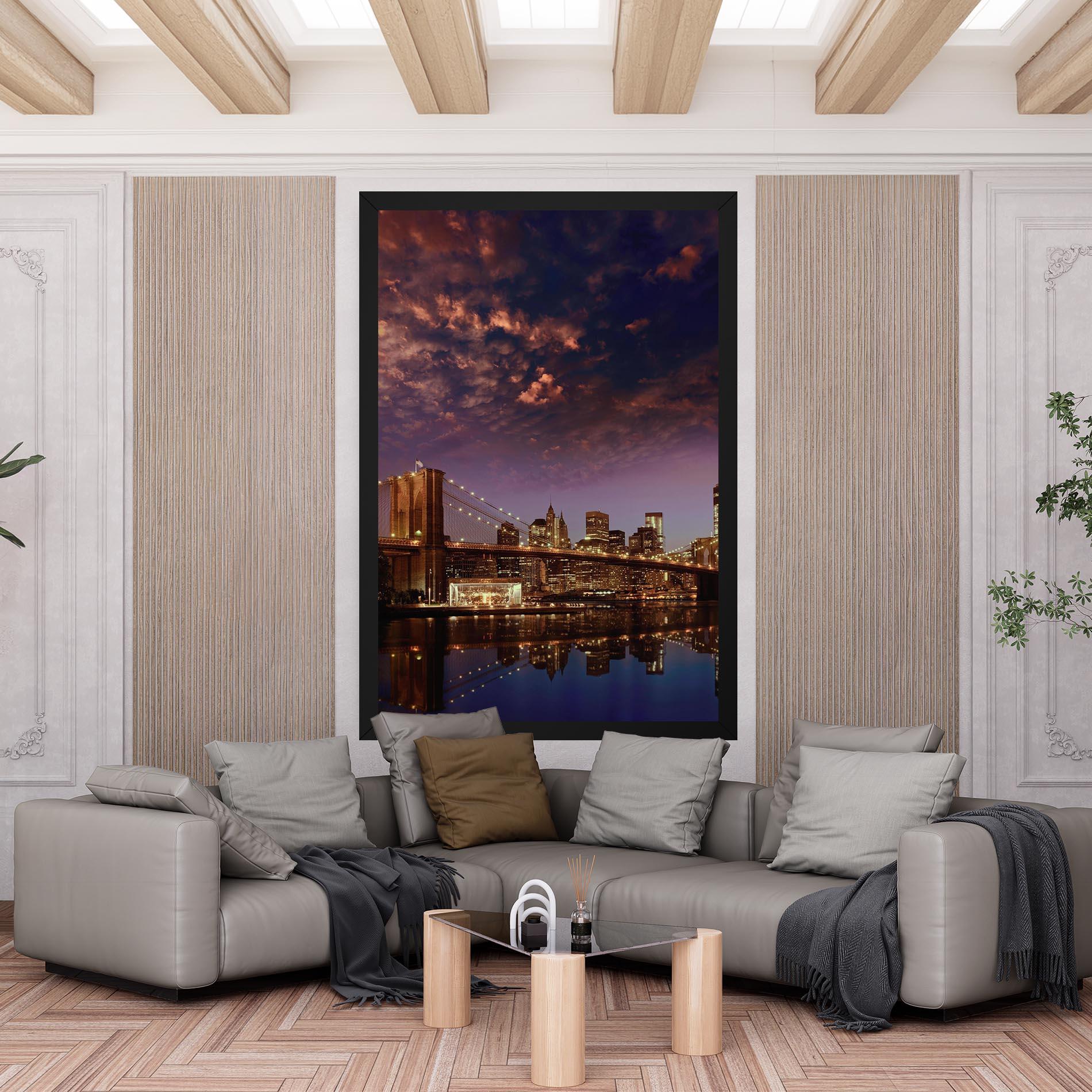 Leinwandbild Sunset New York mockup 6