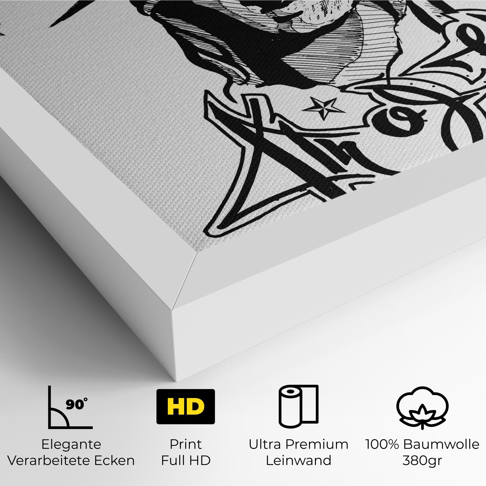 Leinwandbild Head Of Liberty Statue mockup 4