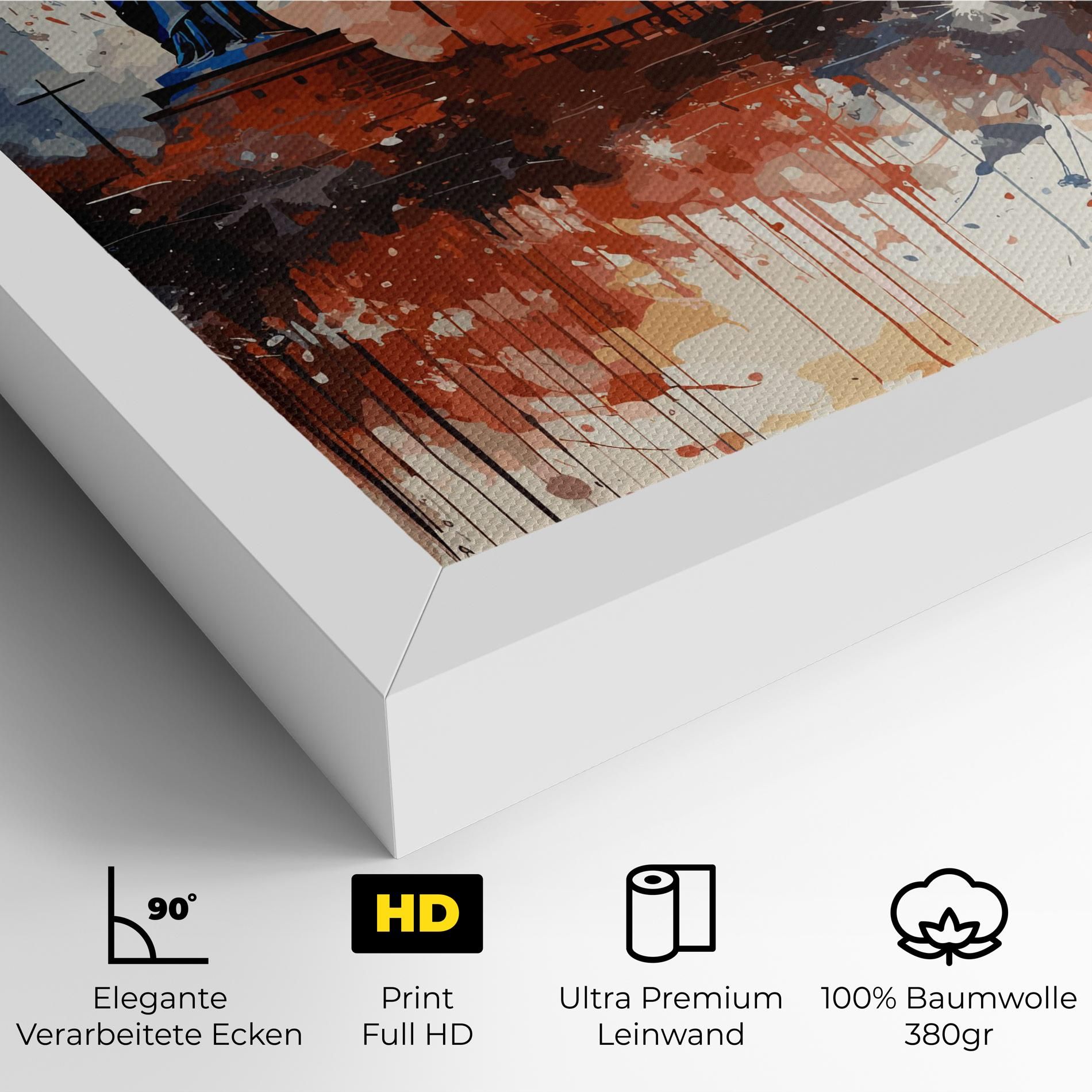 Red Blue Liberty Statue mockup 4