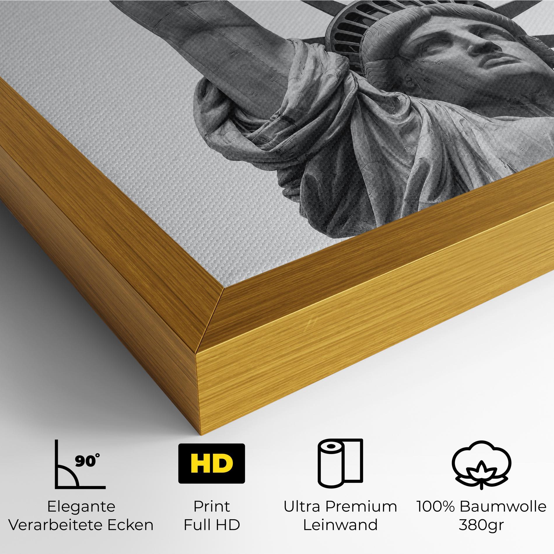Leinwandbild Liberty Statue mockup 4