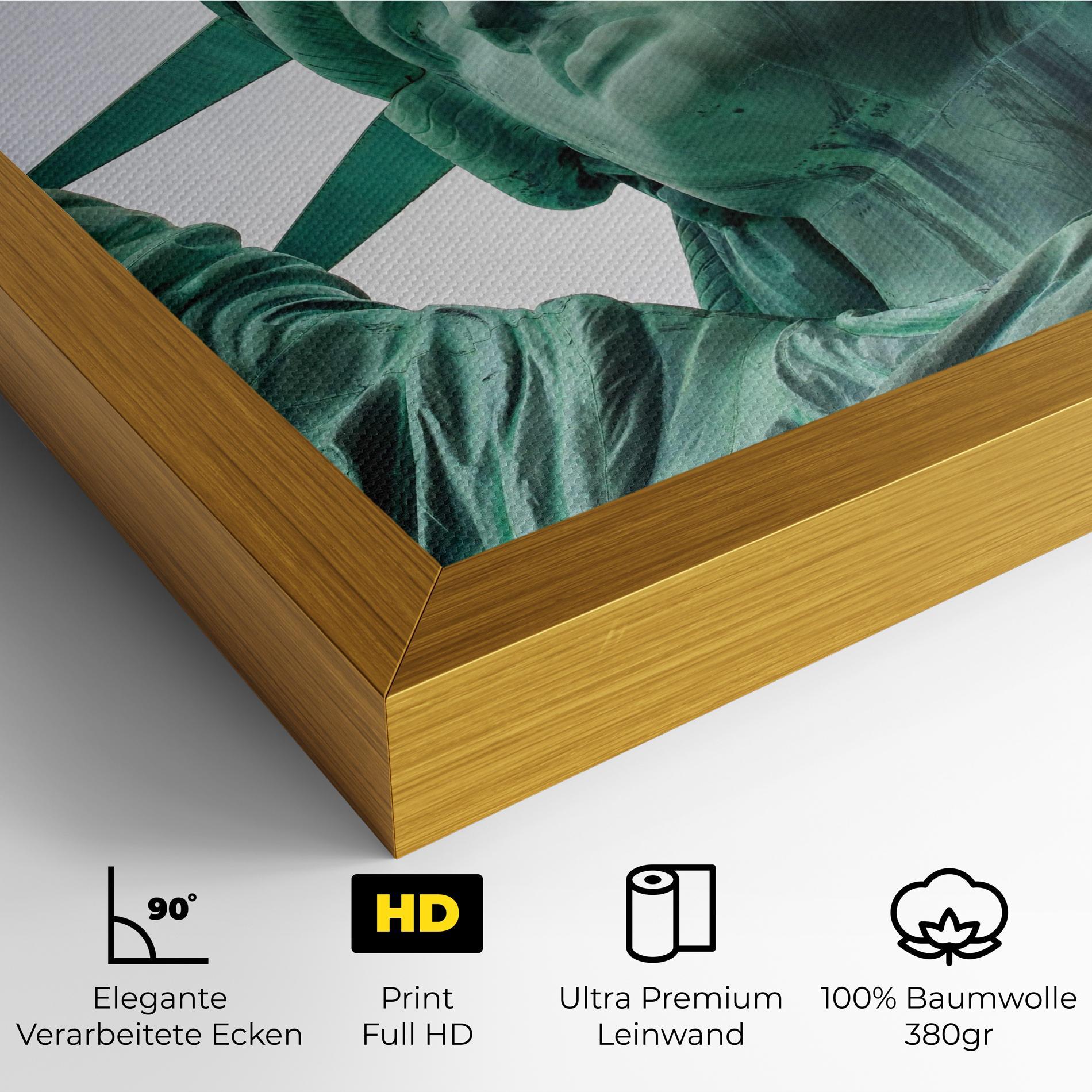 Leinwandbild Statue Of Liberty Head mockup 4