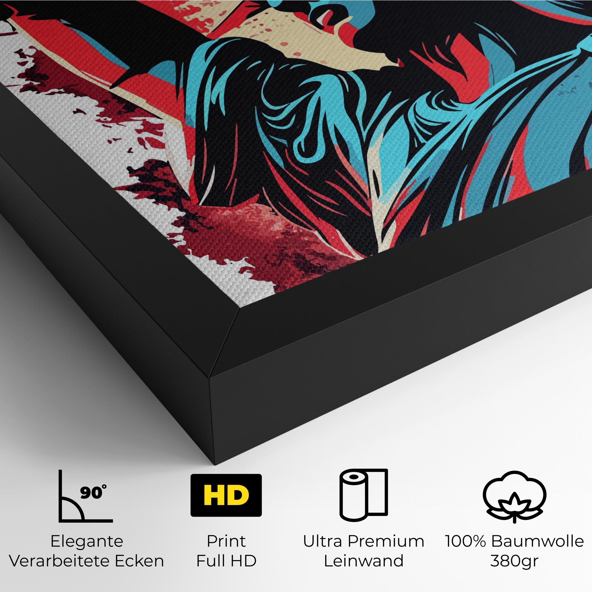 Leinwandbild Liberty Statue Art mockup 4