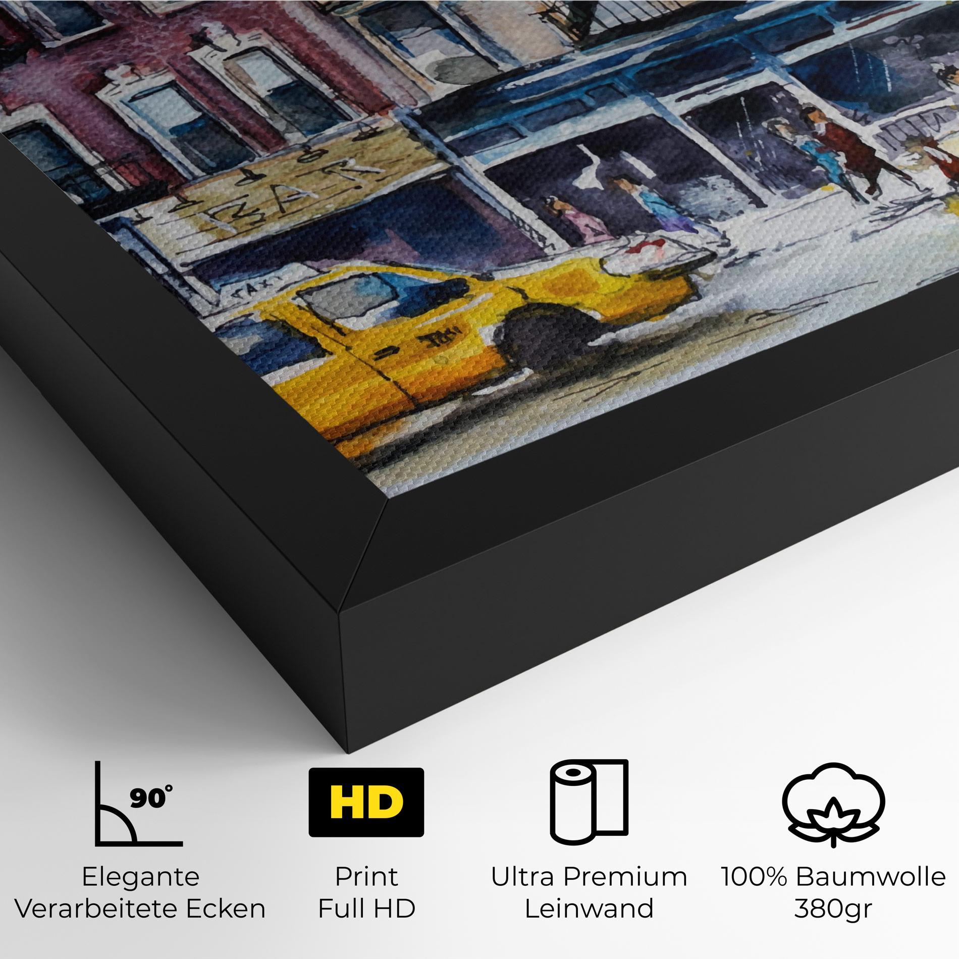 Leinwandbild Newyork Taxi mockup 4