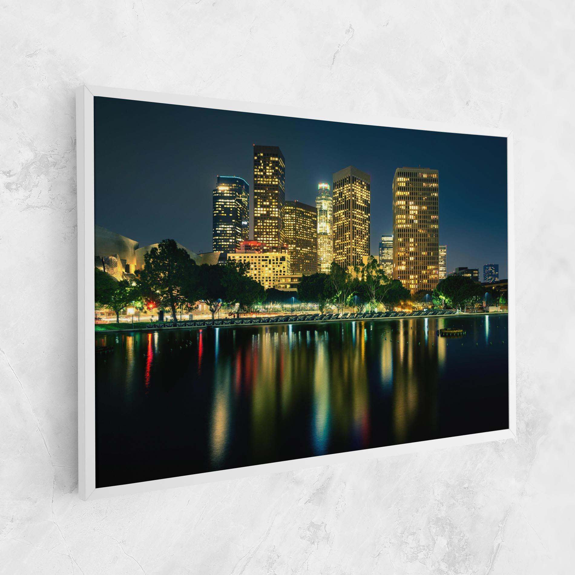 Leinwandbild Los Angeles Night mockup 1