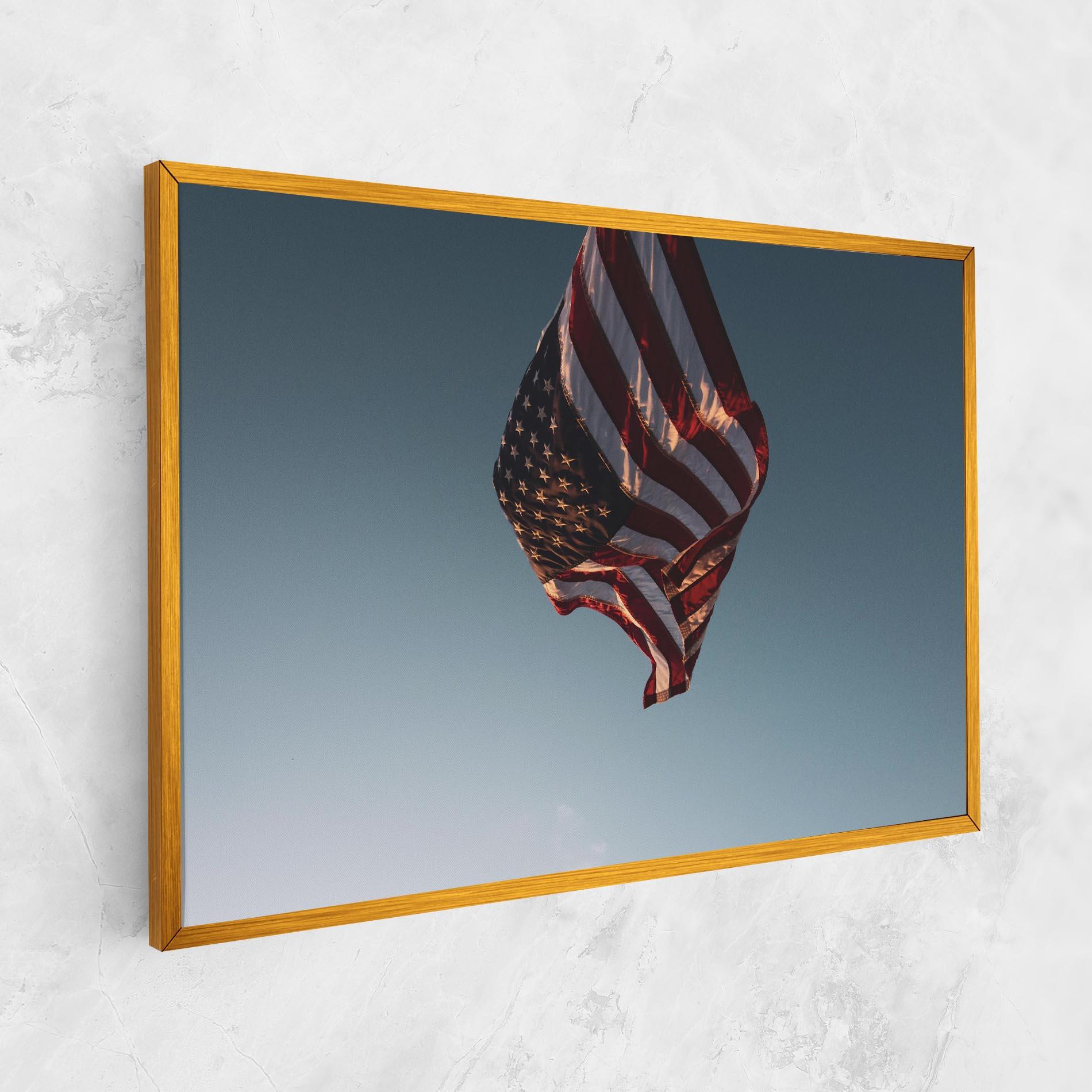 Leinwandbild Usa Flag mockup 1