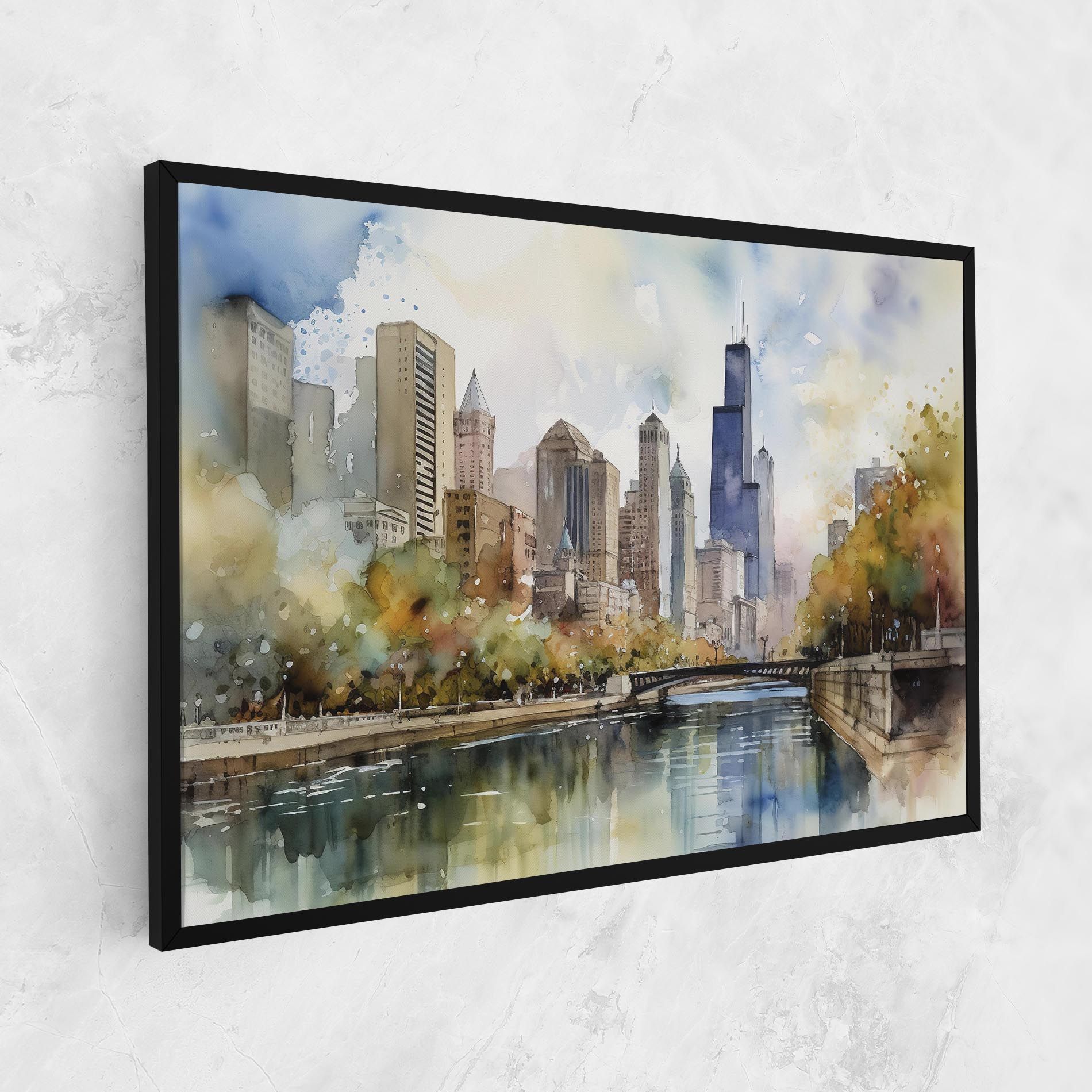 City Skyline Painting mockup 1