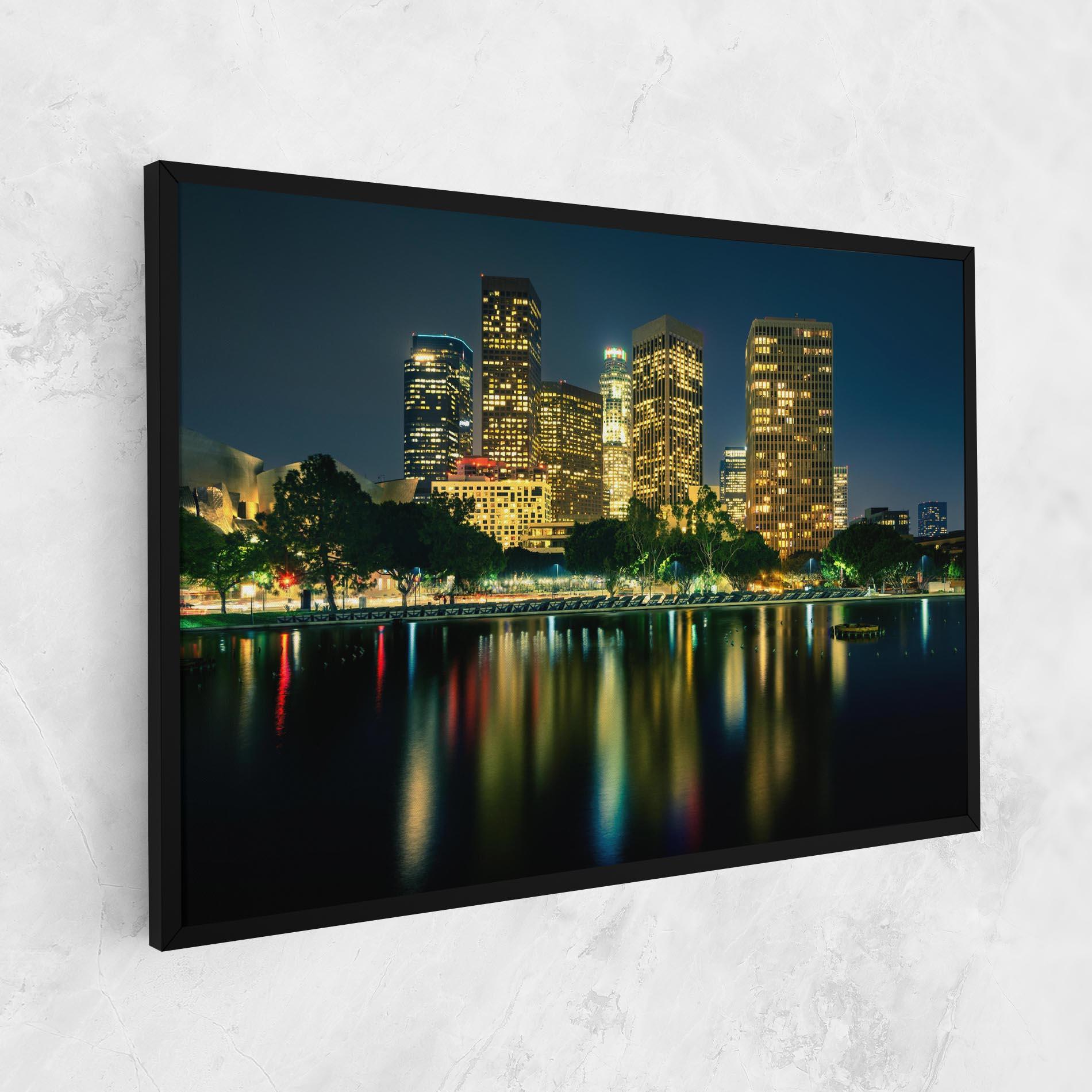 Leinwandbild Los Angeles Night mockup 1