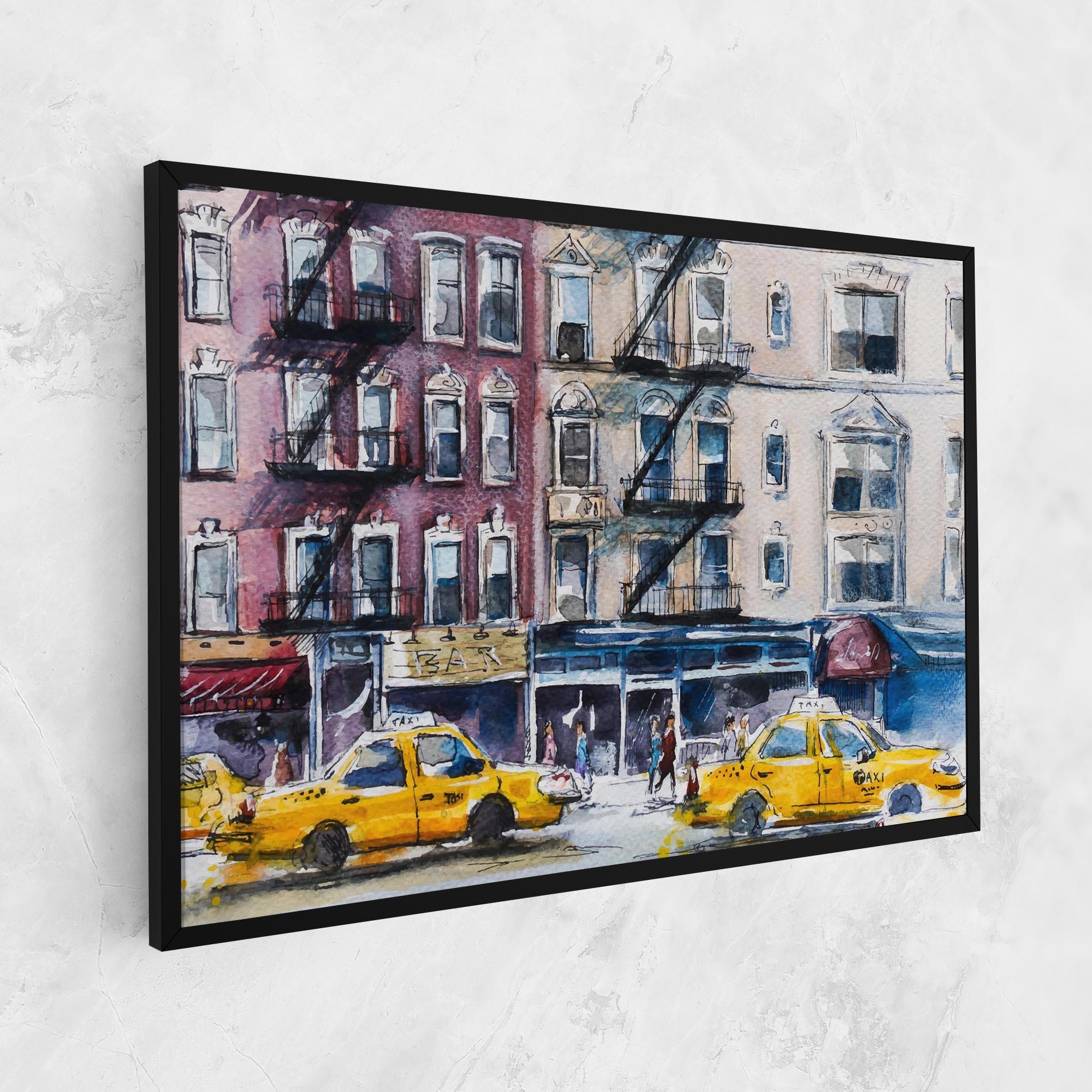 Leinwandbild Newyork Taxi mockup 1