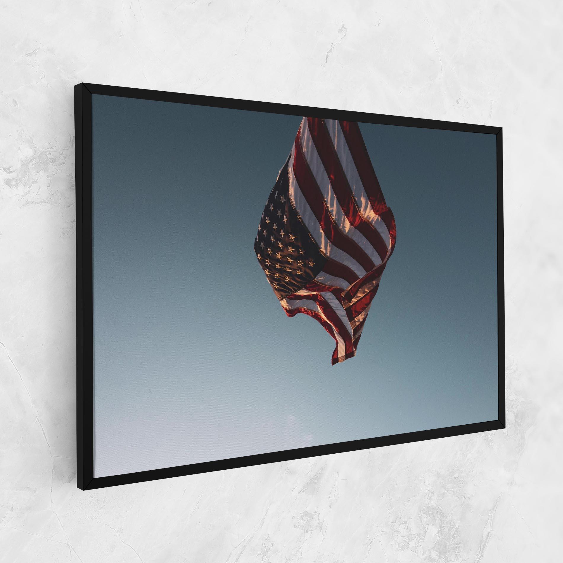 Leinwandbild Usa Flag mockup 1