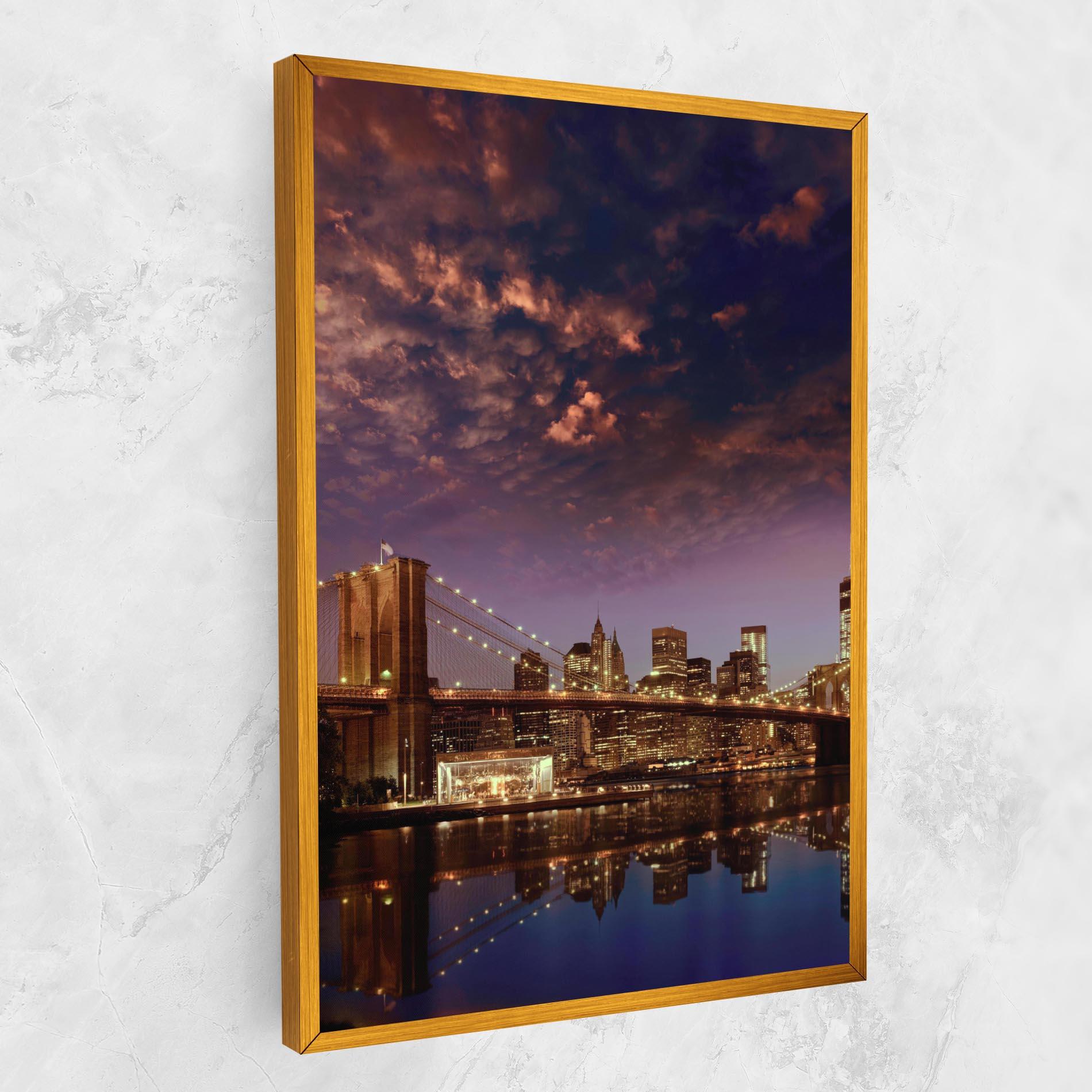 Leinwandbild Sunset New York mockup 1