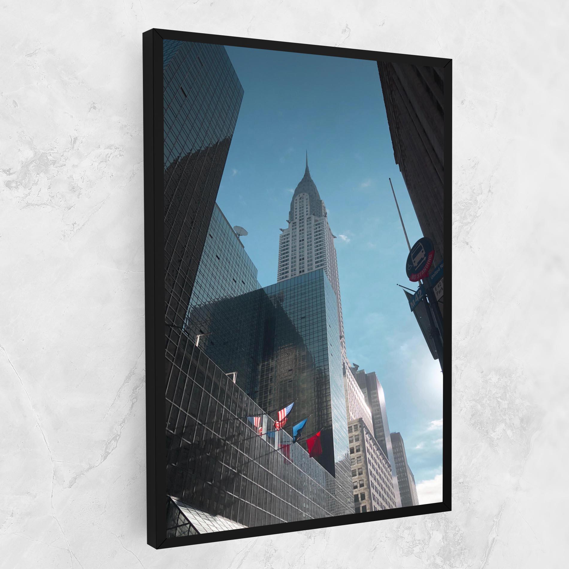 Leinwandbild Big Glass Tower mockup 1