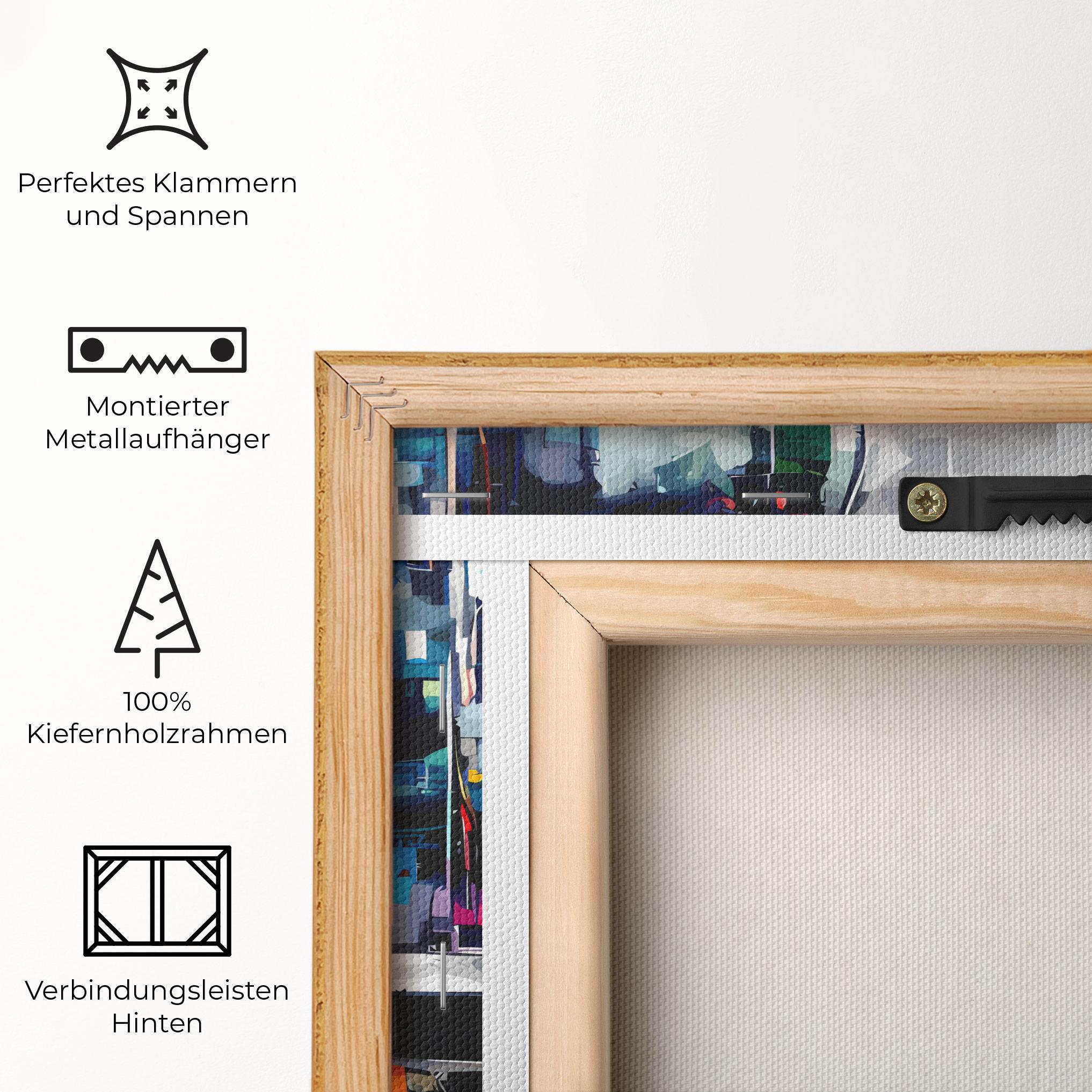 Leinwandbild Grunge City Street mockup 5