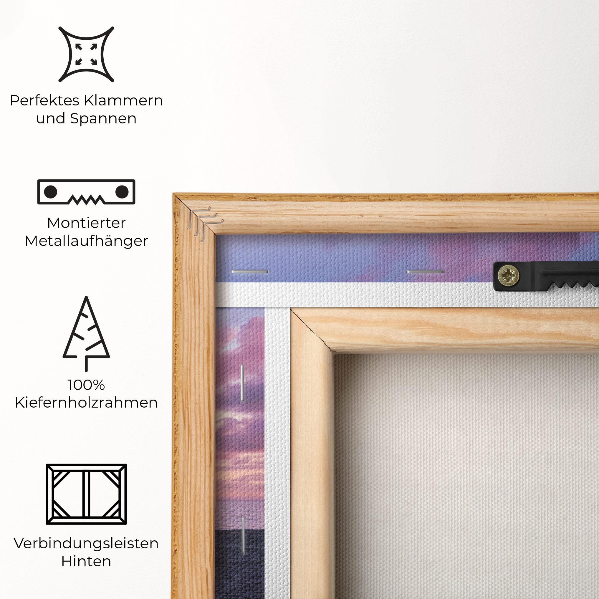 Leinwandbild Palm Trees Beach mockup 5