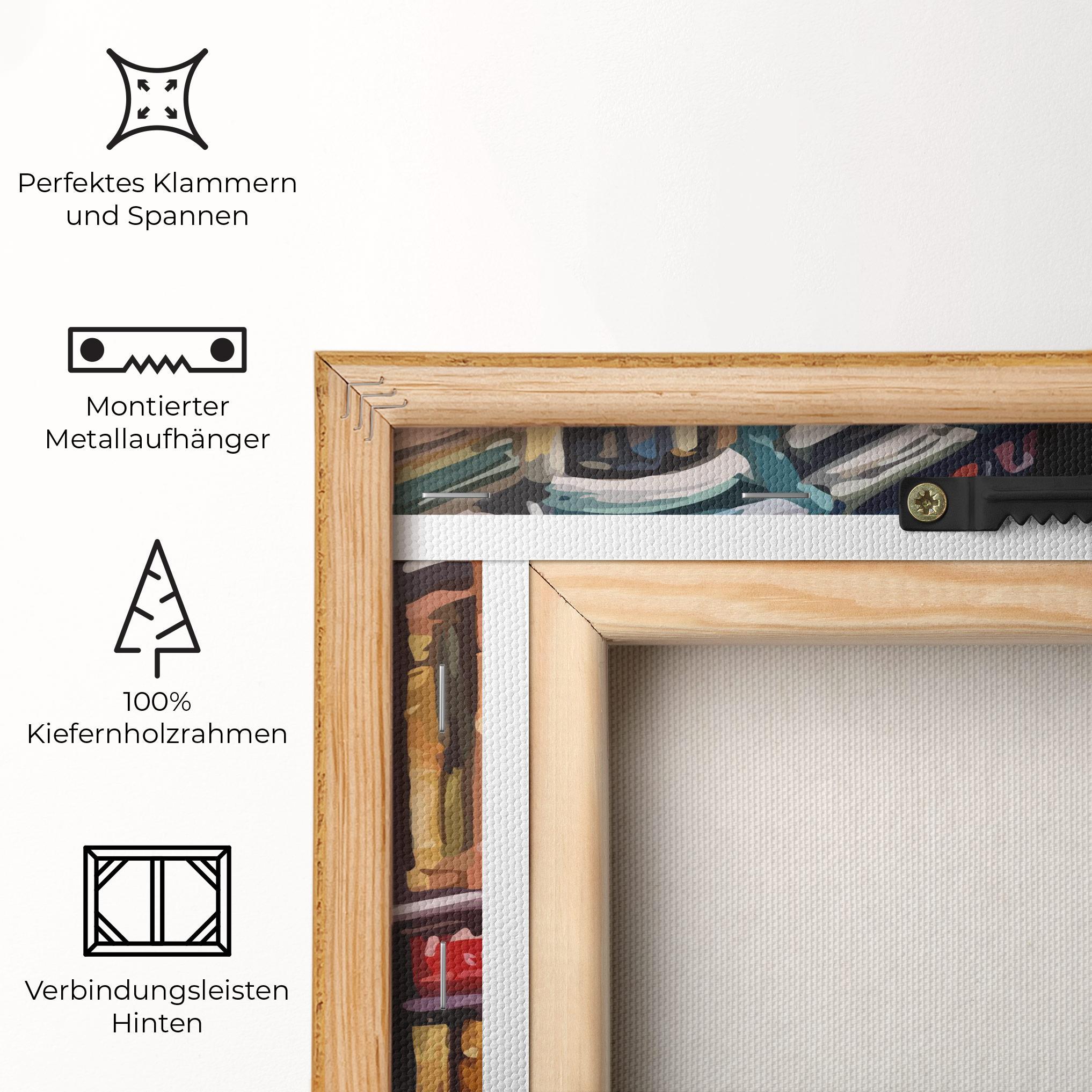 Leinwandbild Yellow Car City Art mockup 5