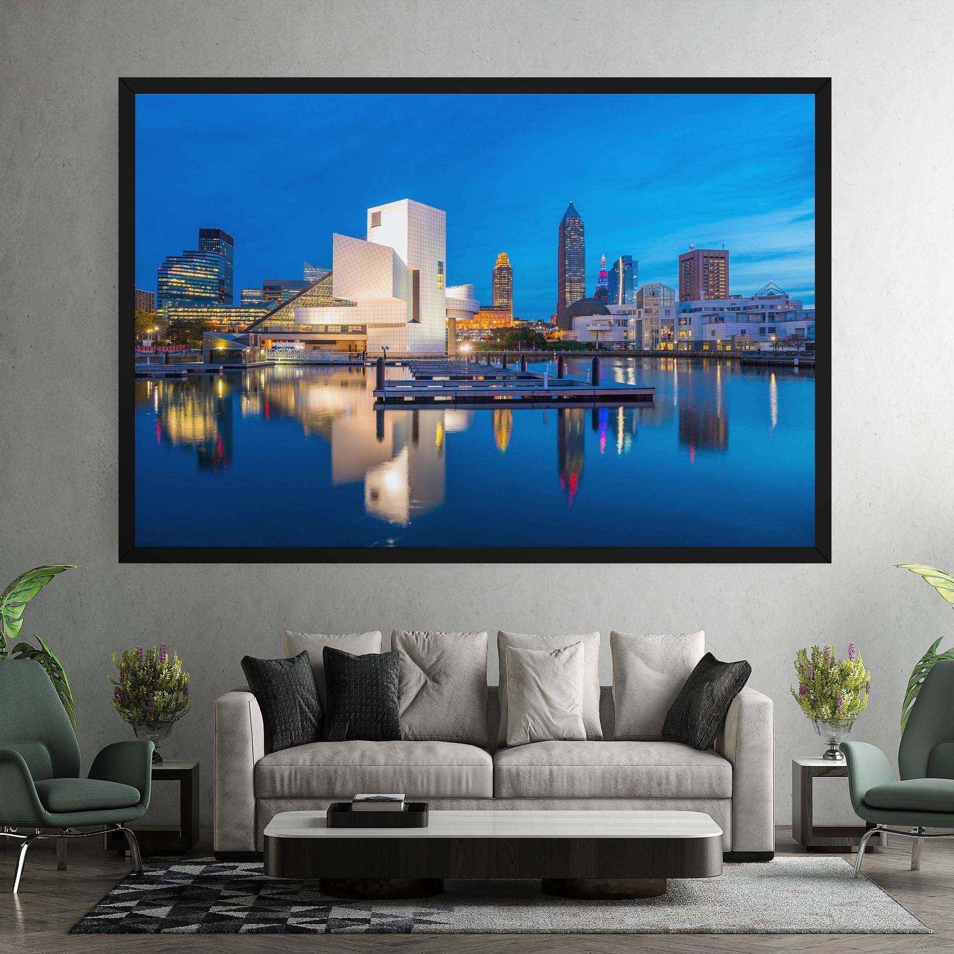 Leinwandbild Lakefront Ohio Usa mockup 7
