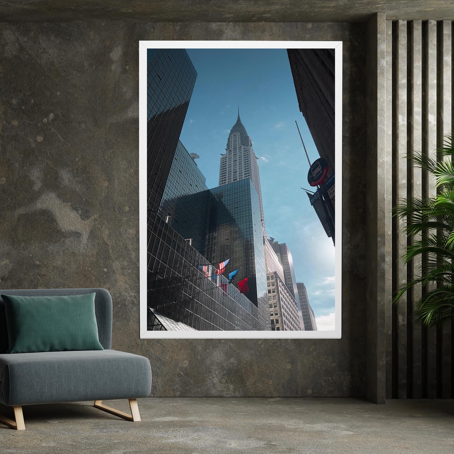Leinwandbild Big Glass Tower mockup 7