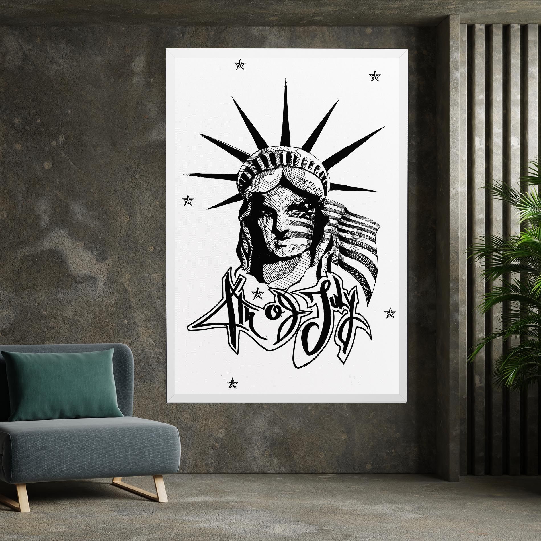 Head Of Liberty Statue mockup 7