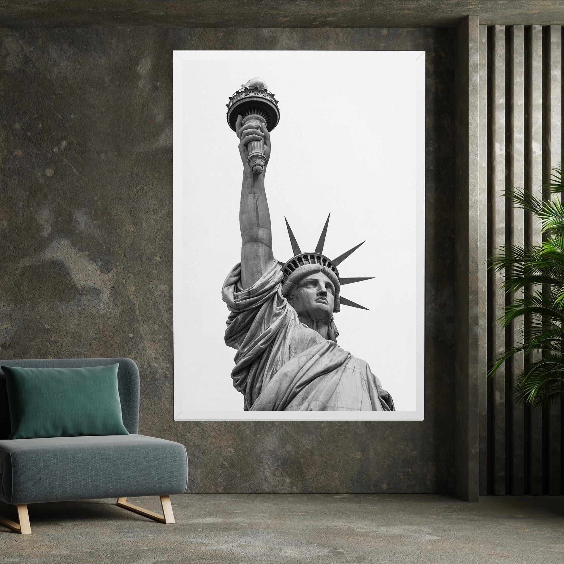 Leinwandbild Liberty Statue mockup 7