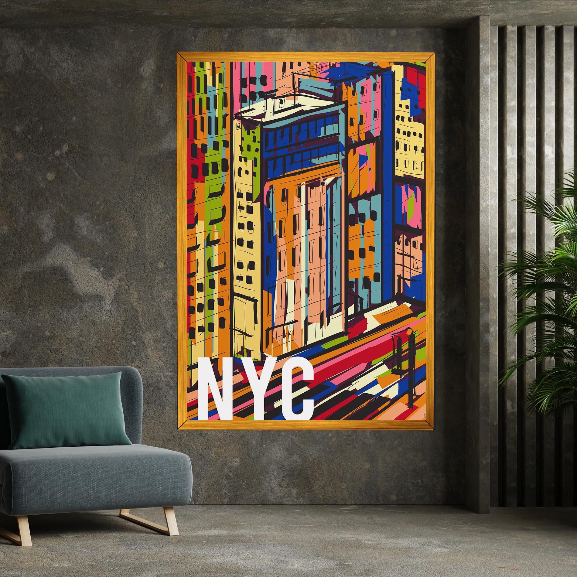 Leinwandbild New York City Art mockup 7