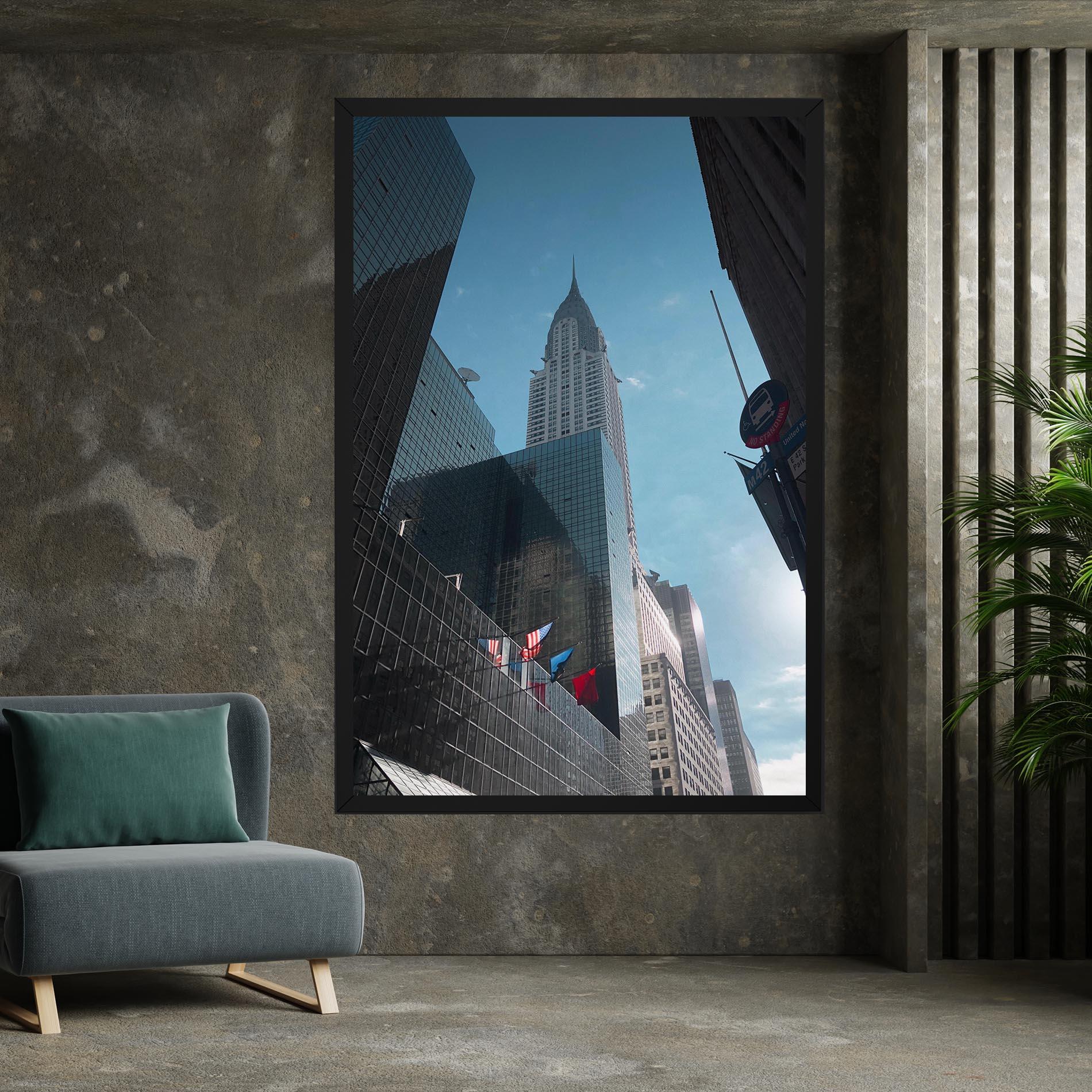 Leinwandbild Big Glass Tower mockup 7