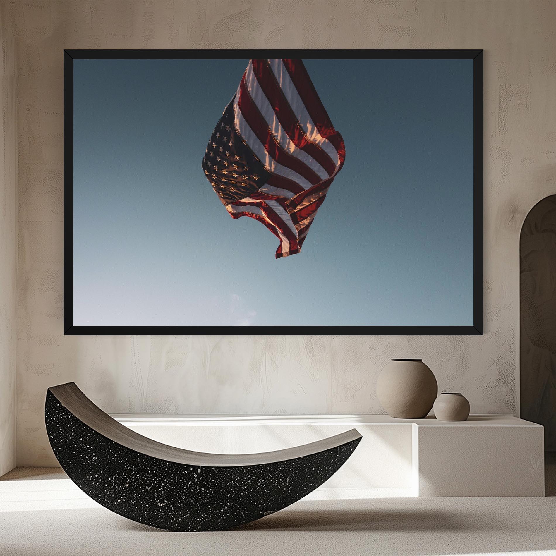 Leinwandbild Usa Flag mockup 8