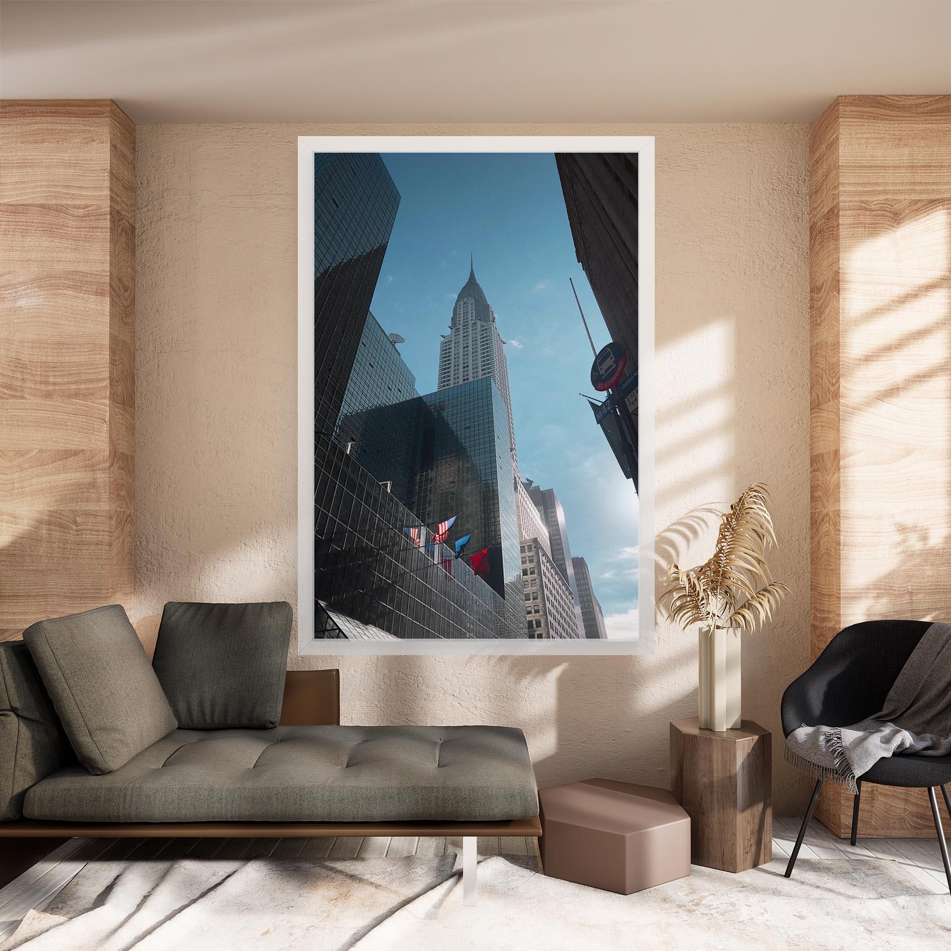 Leinwandbild Big Glass Tower mockup 8