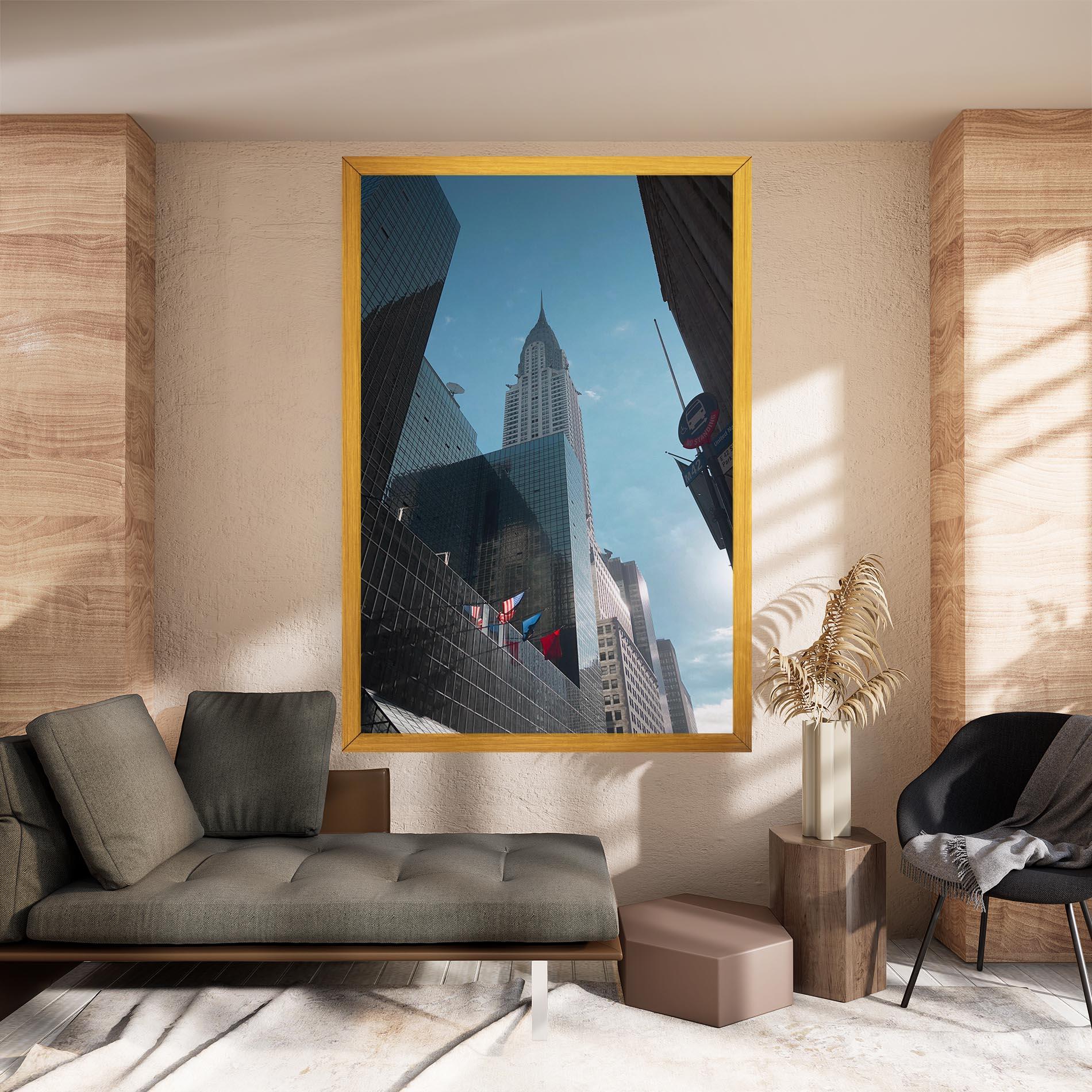 Leinwandbild Big Glass Tower mockup 8
