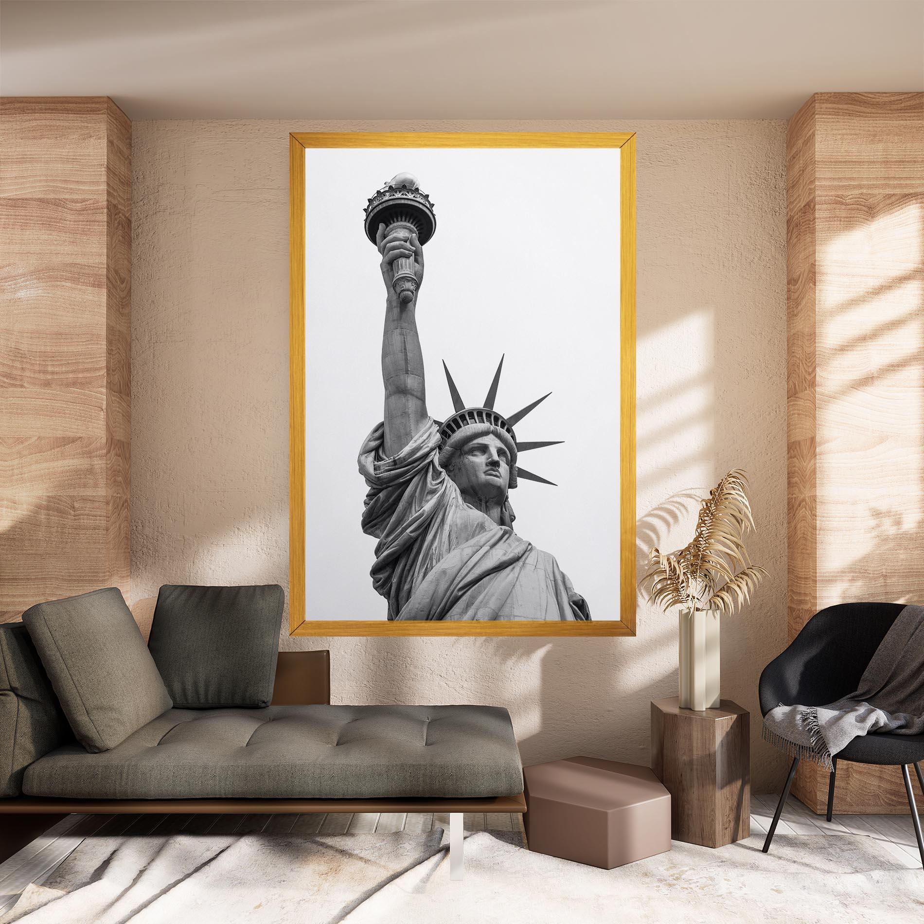 Leinwandbild Liberty Statue mockup 8