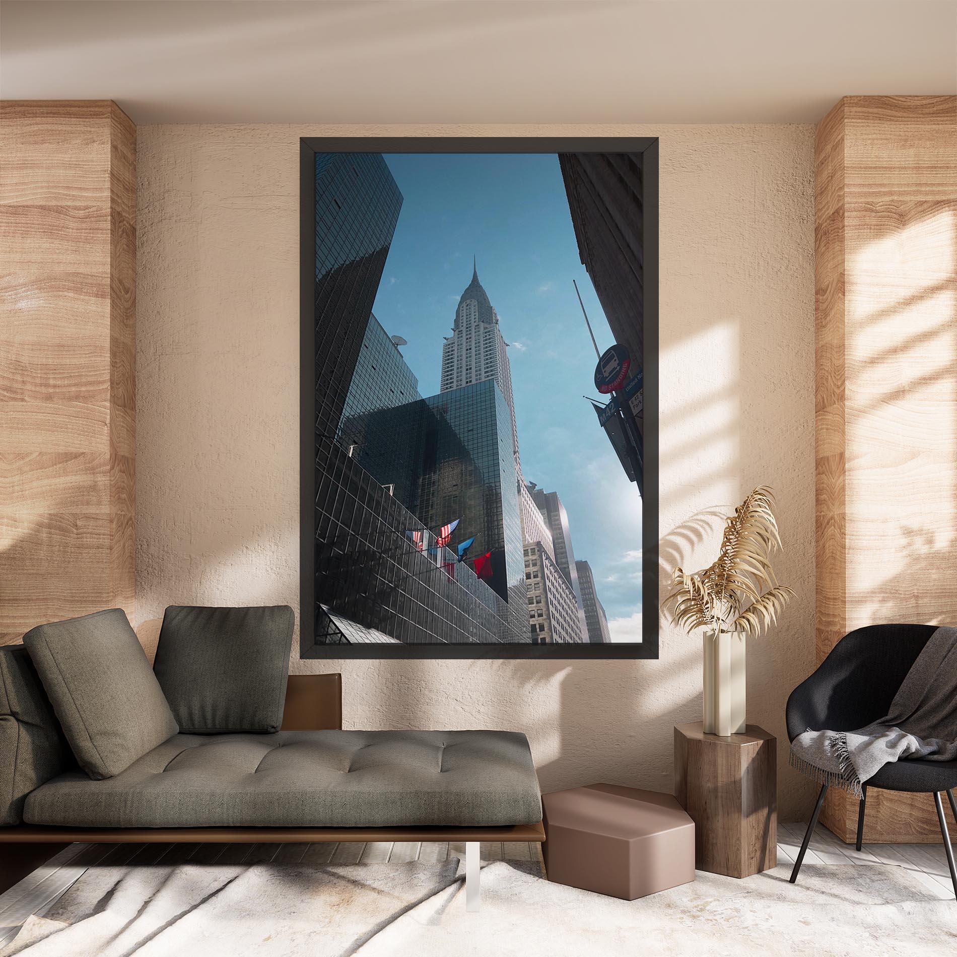 Leinwandbild Big Glass Tower mockup 8