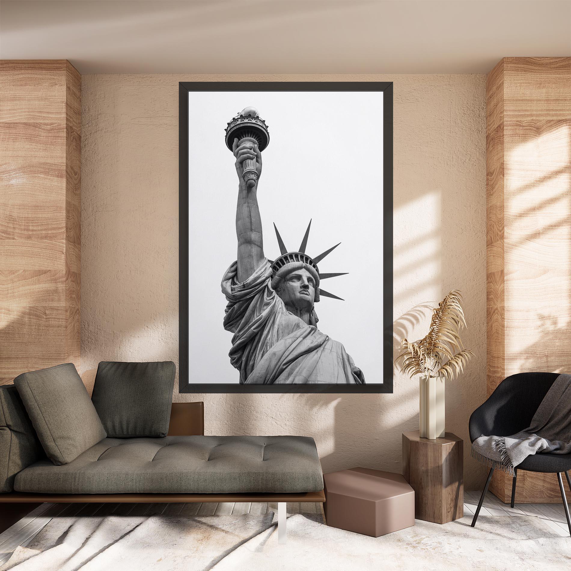 Leinwandbild Liberty Statue mockup 8