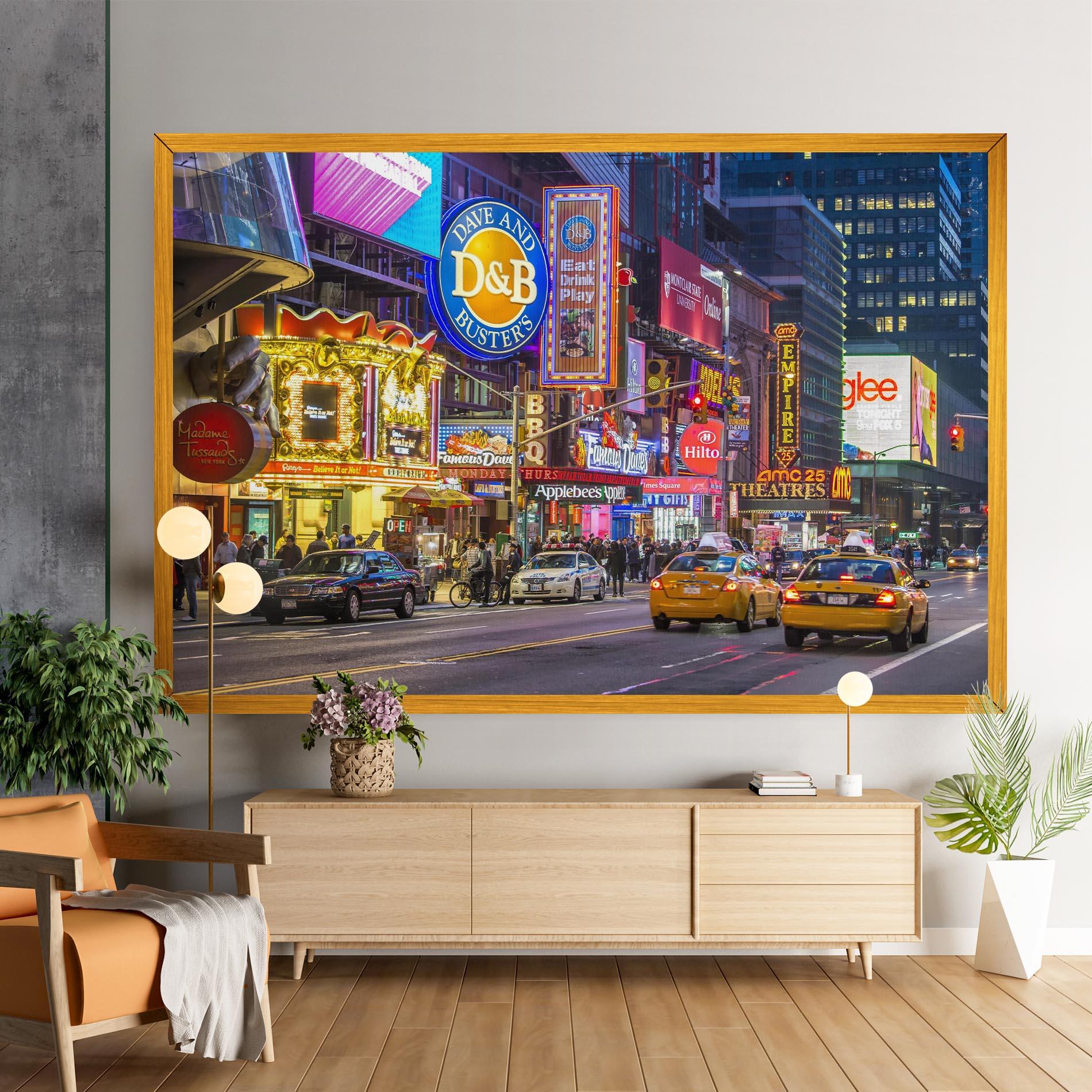 Leinwandbild New York Lights mockup 9