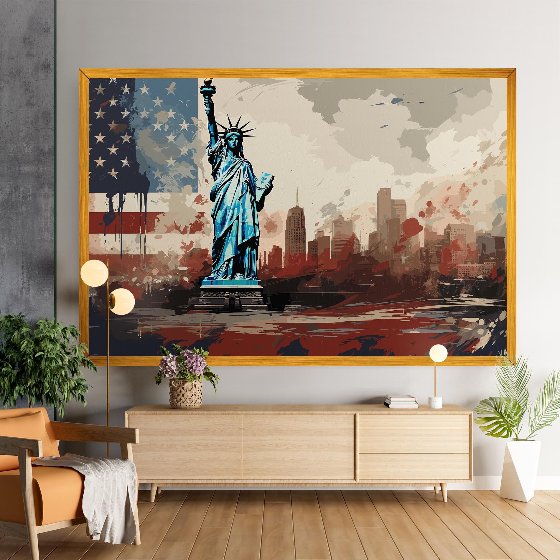 Leinwandbild Patriotism Cultural Art mockup 9