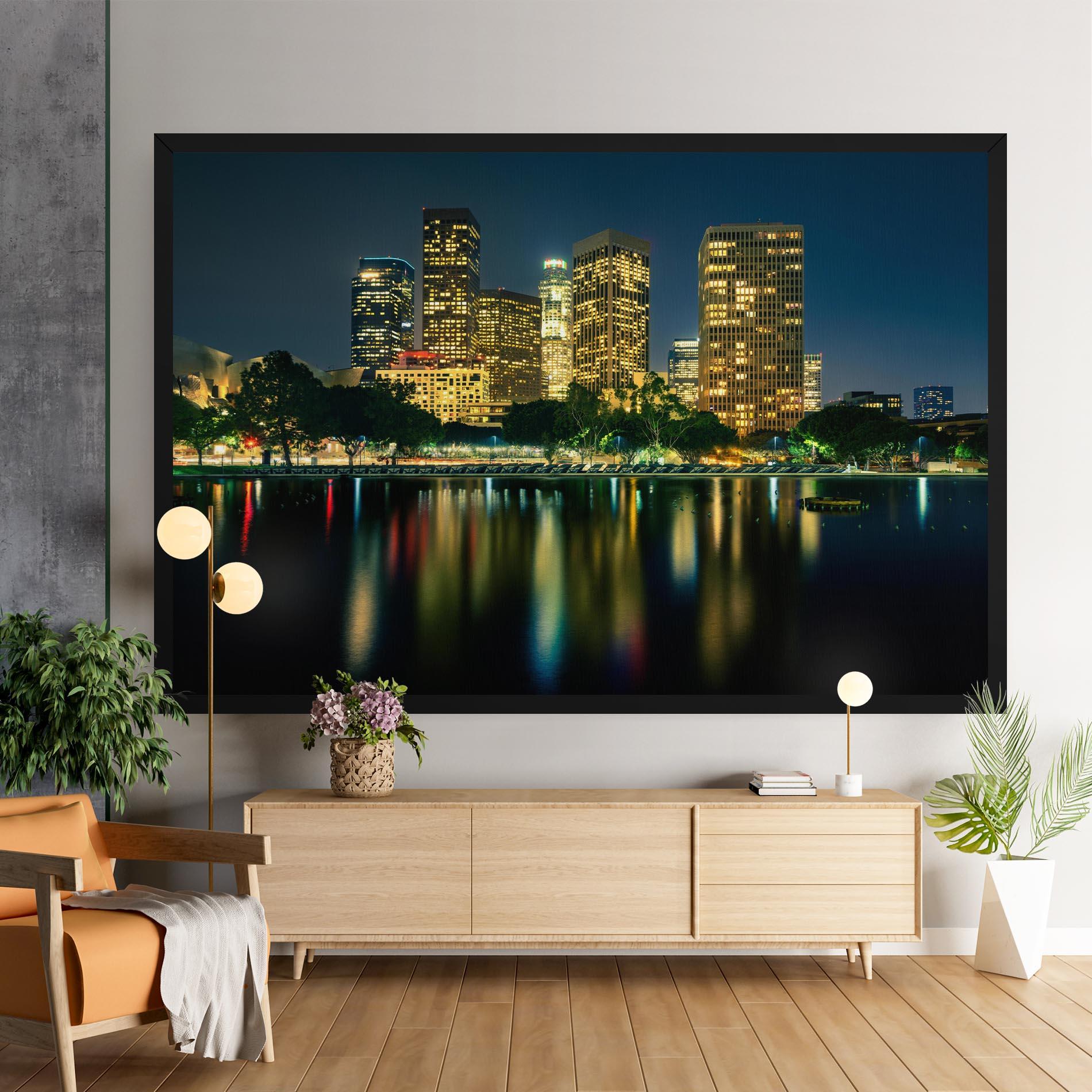 Leinwandbild Los Angeles Night mockup 9