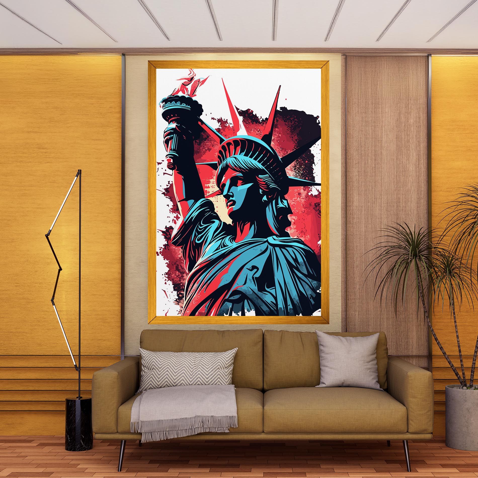 Liberty Statue Art mockup 9