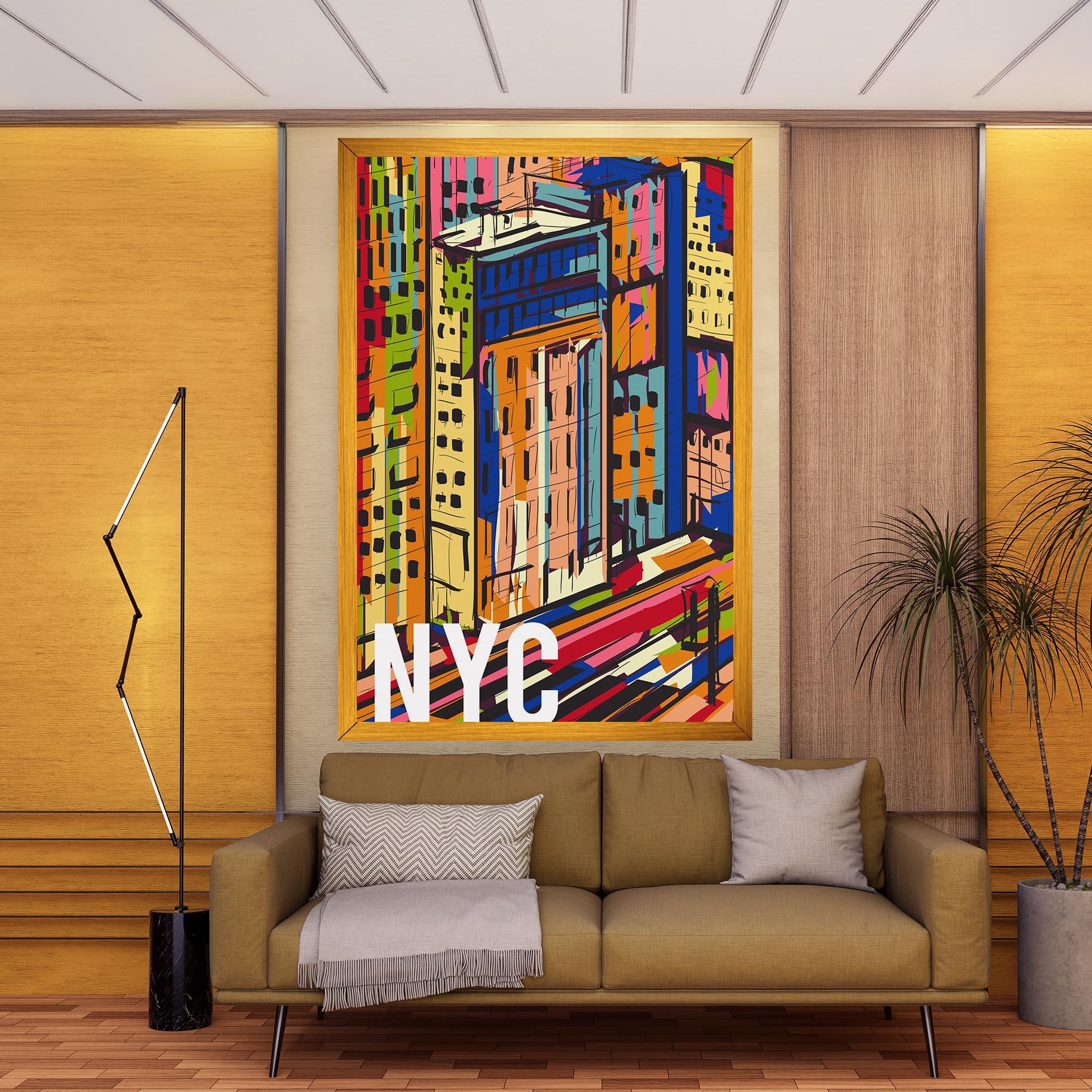 Leinwandbild New York City Art mockup 9