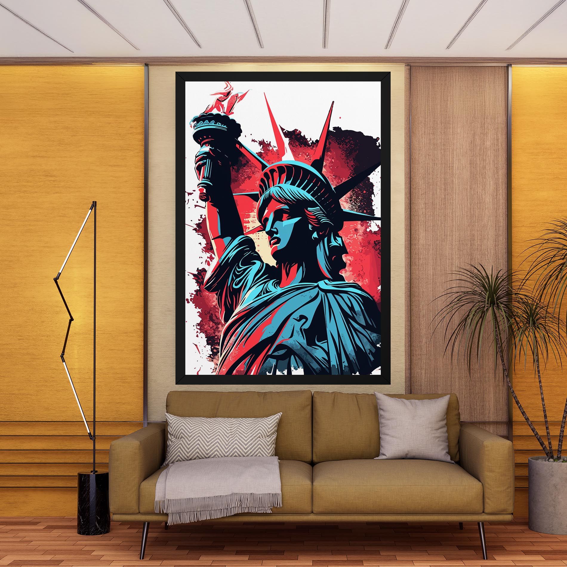 Liberty Statue Art mockup 9