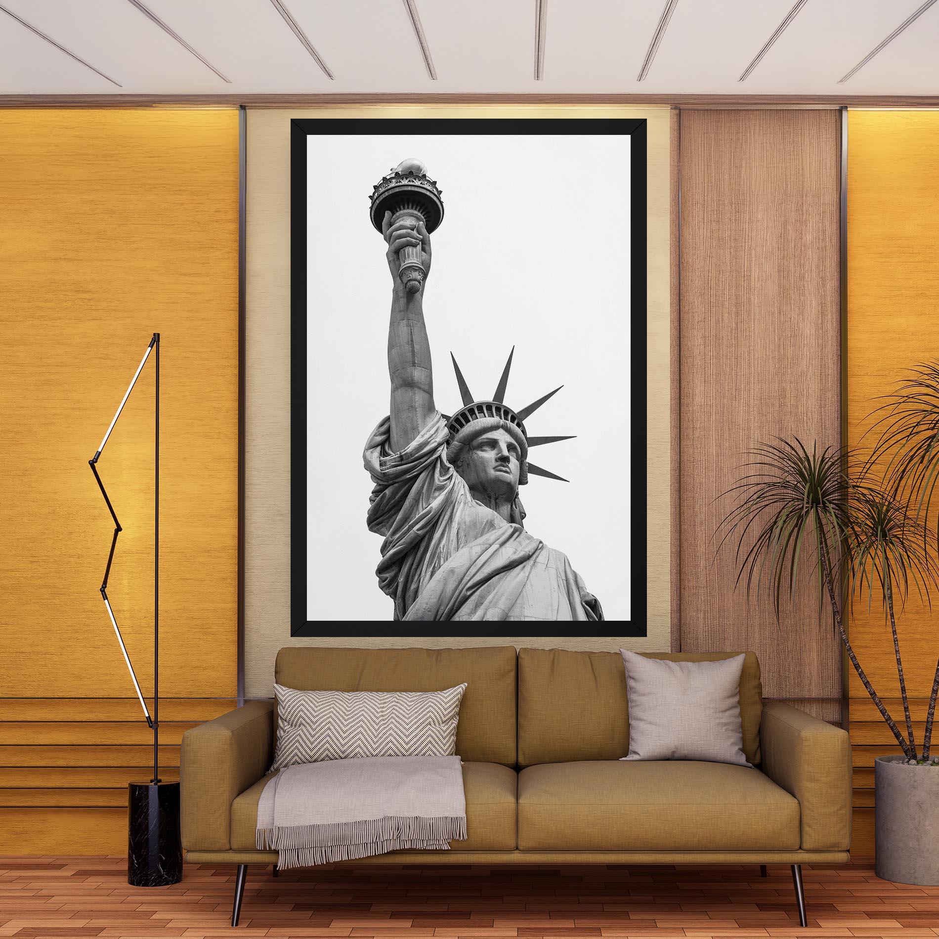 Leinwandbild Liberty Statue mockup 9
