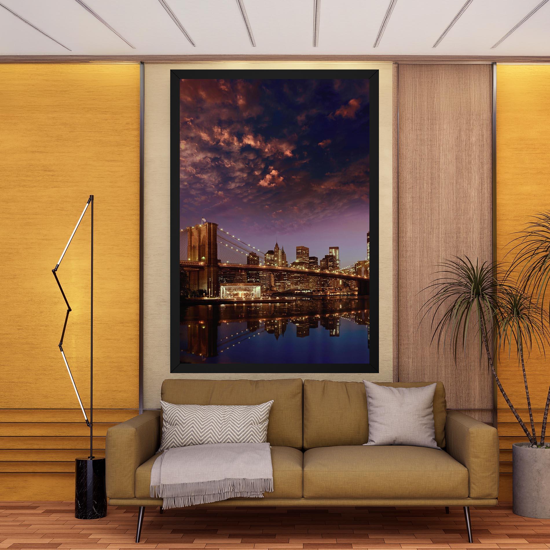 Leinwandbild Sunset New York mockup 9