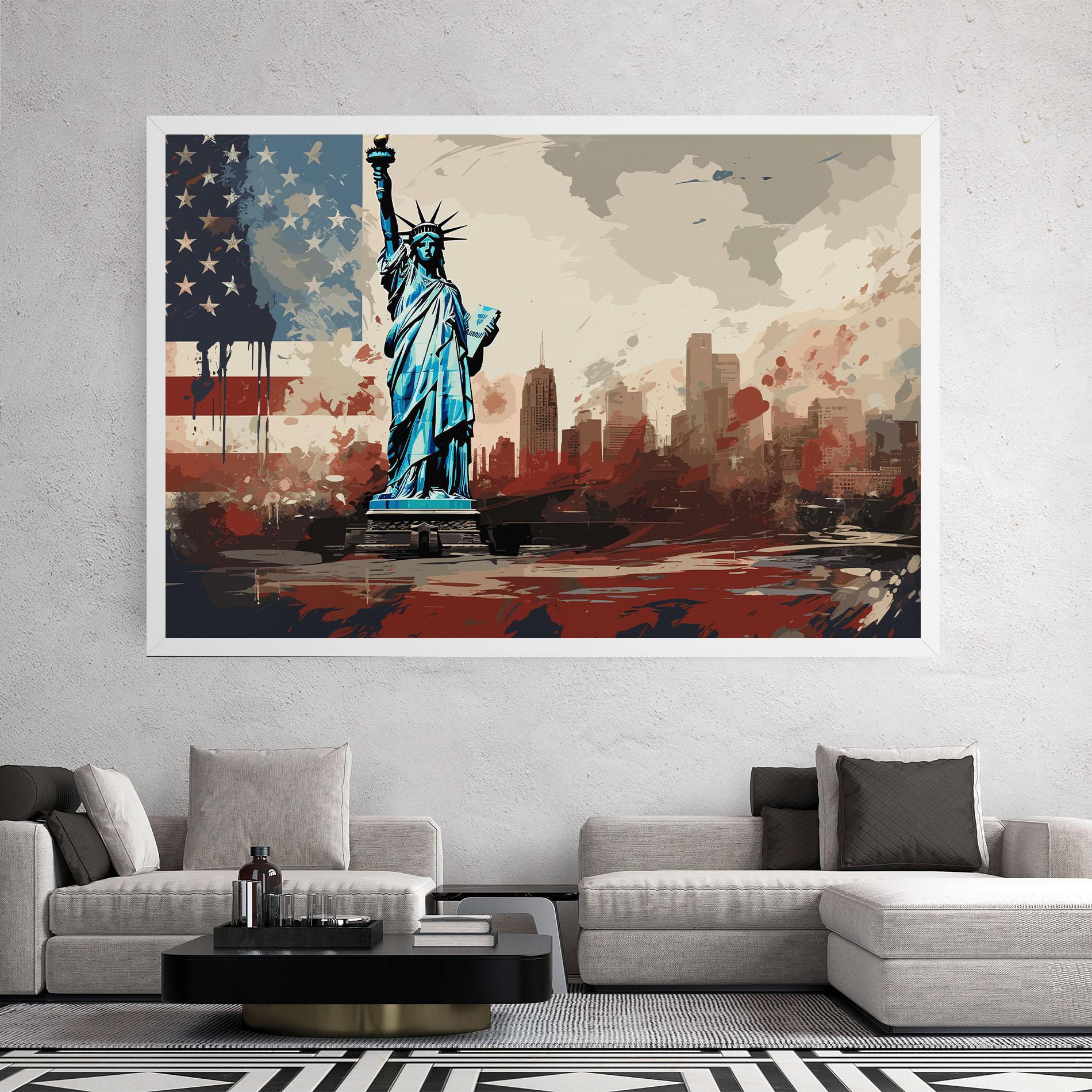 Leinwandbild Patriotism Cultural Art mockup 2