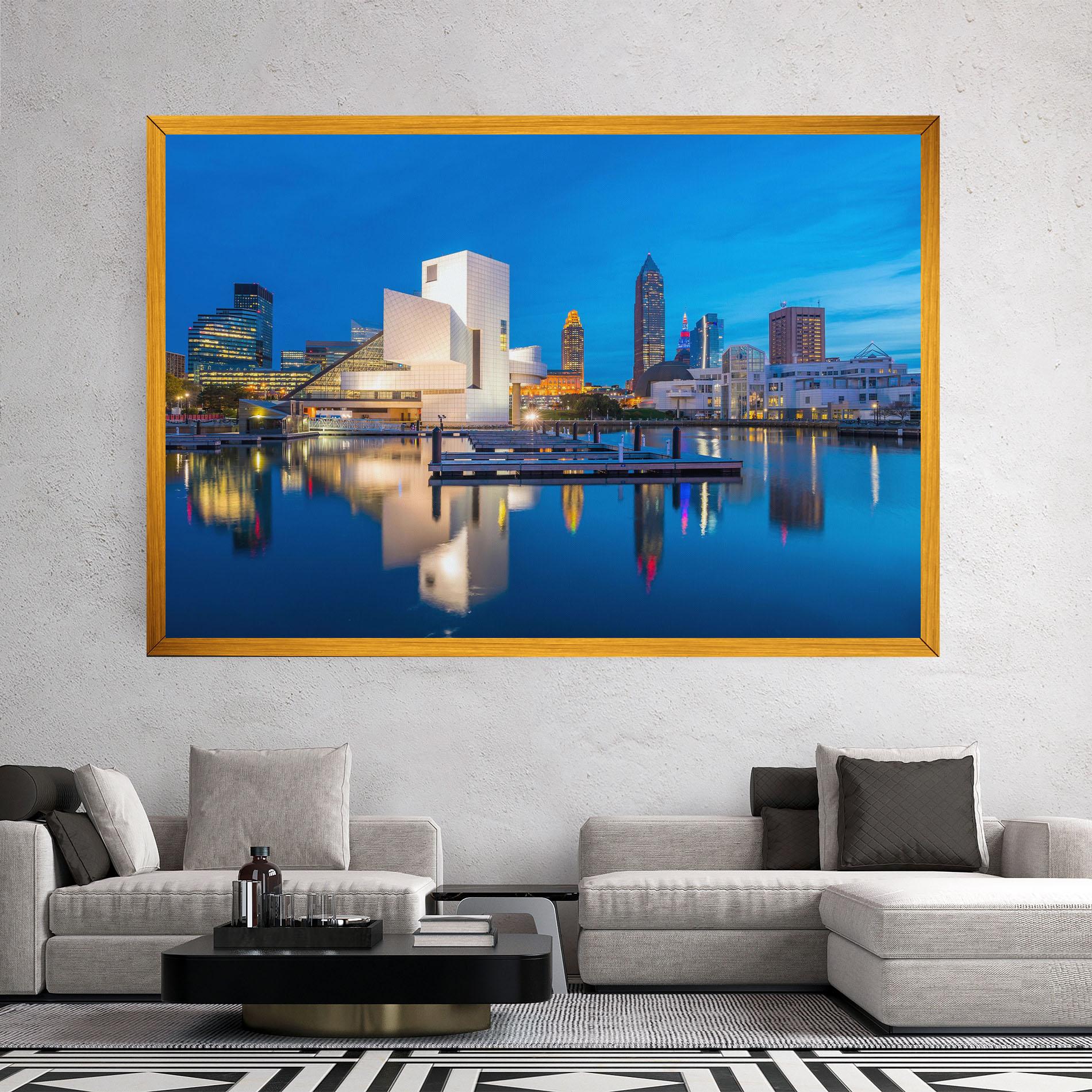 Leinwandbild Lakefront Ohio Usa mockup 2