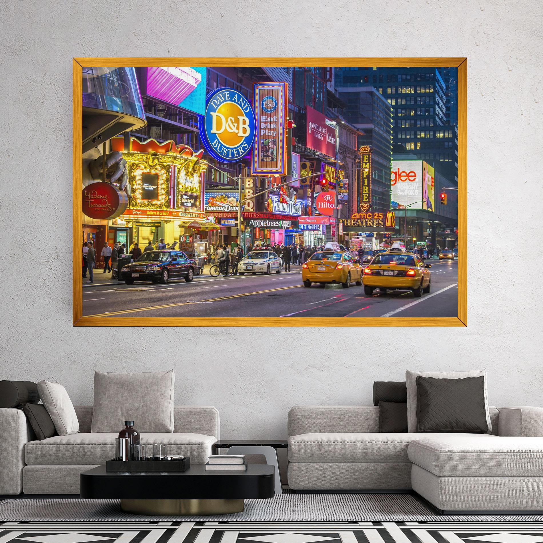 Leinwandbild New York Lights mockup 2