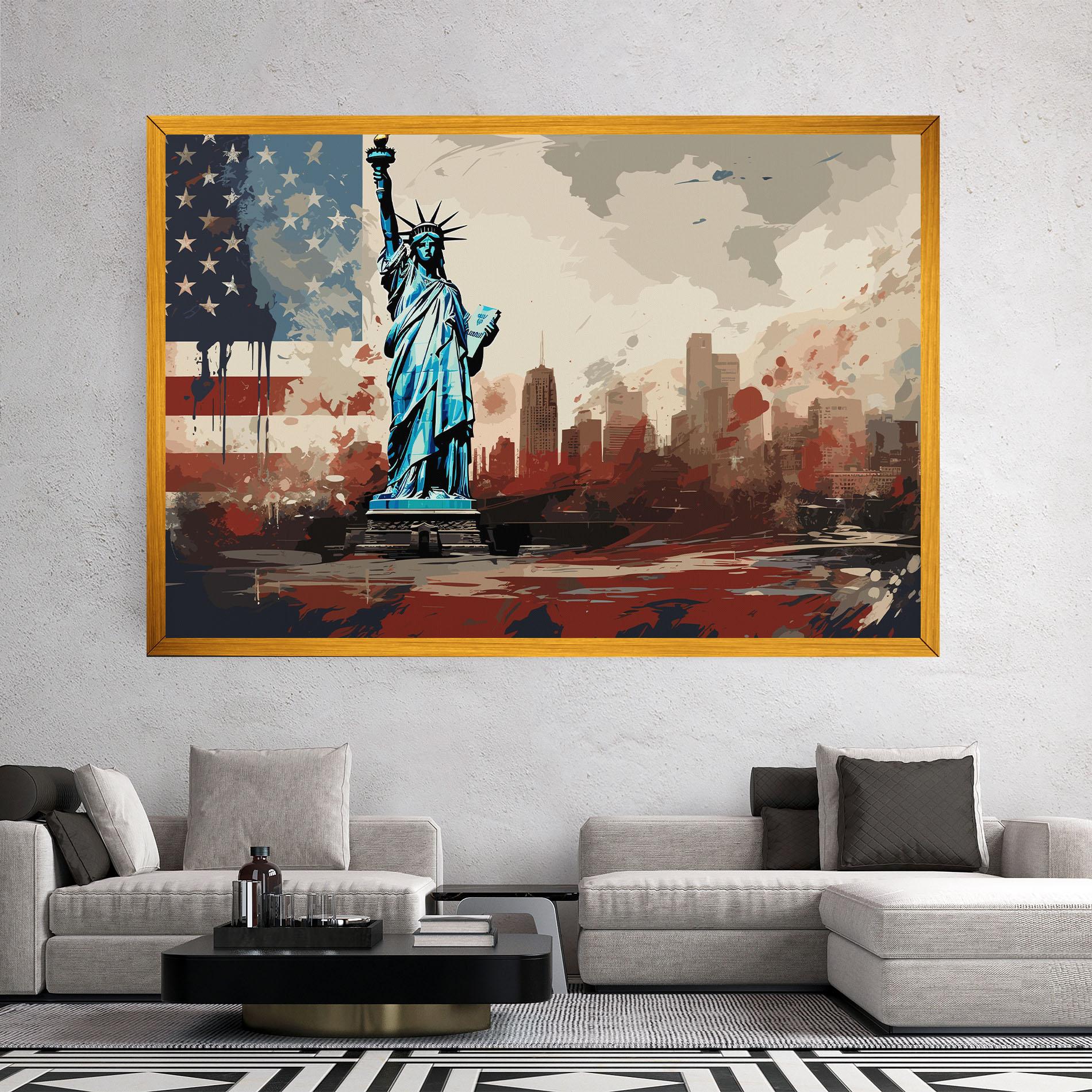 Leinwandbild Patriotism Cultural Art mockup 2