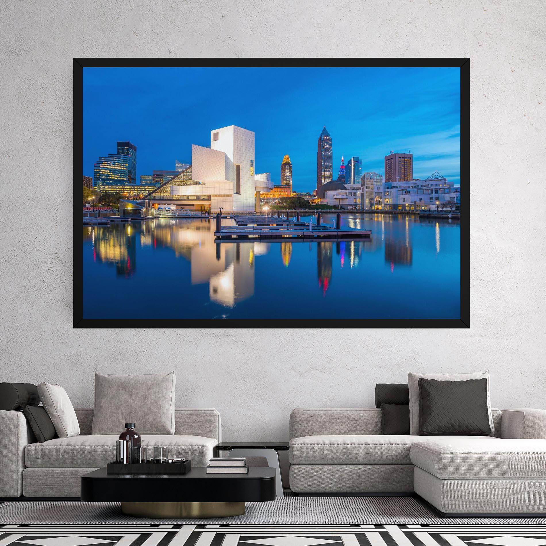 Leinwandbild Lakefront Ohio Usa mockup 2