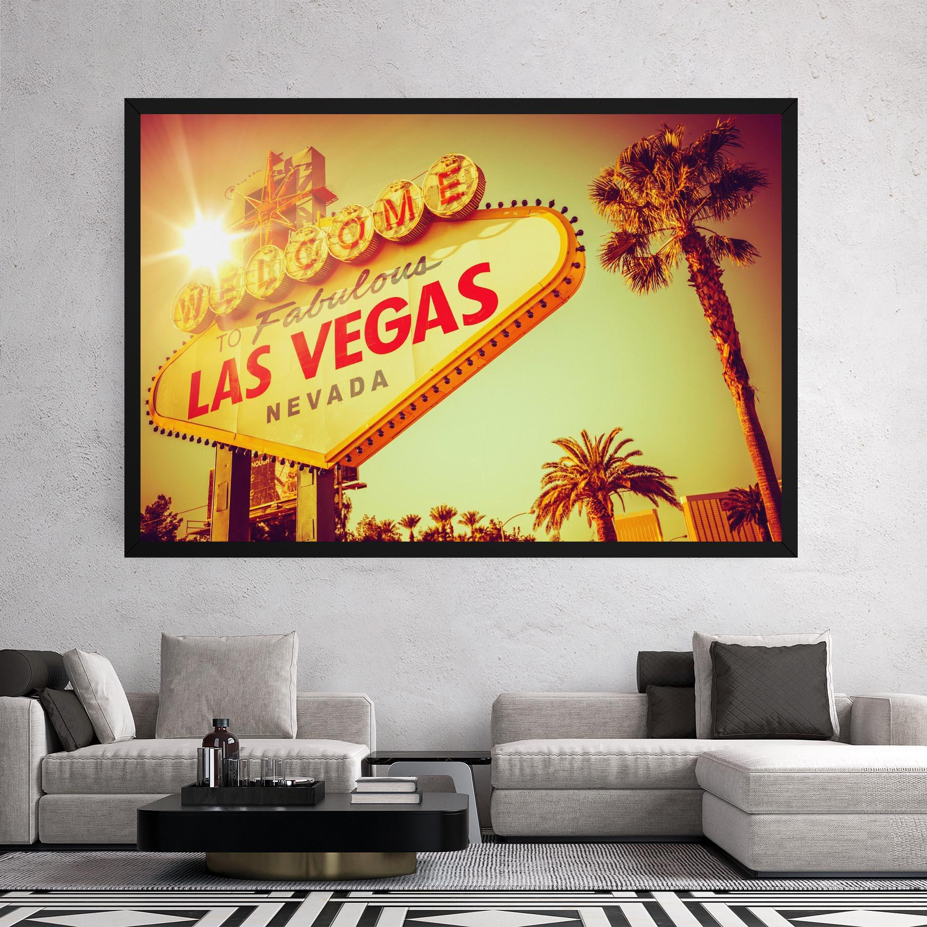 Leinwandbild Las Vegas Nevada mockup 2
