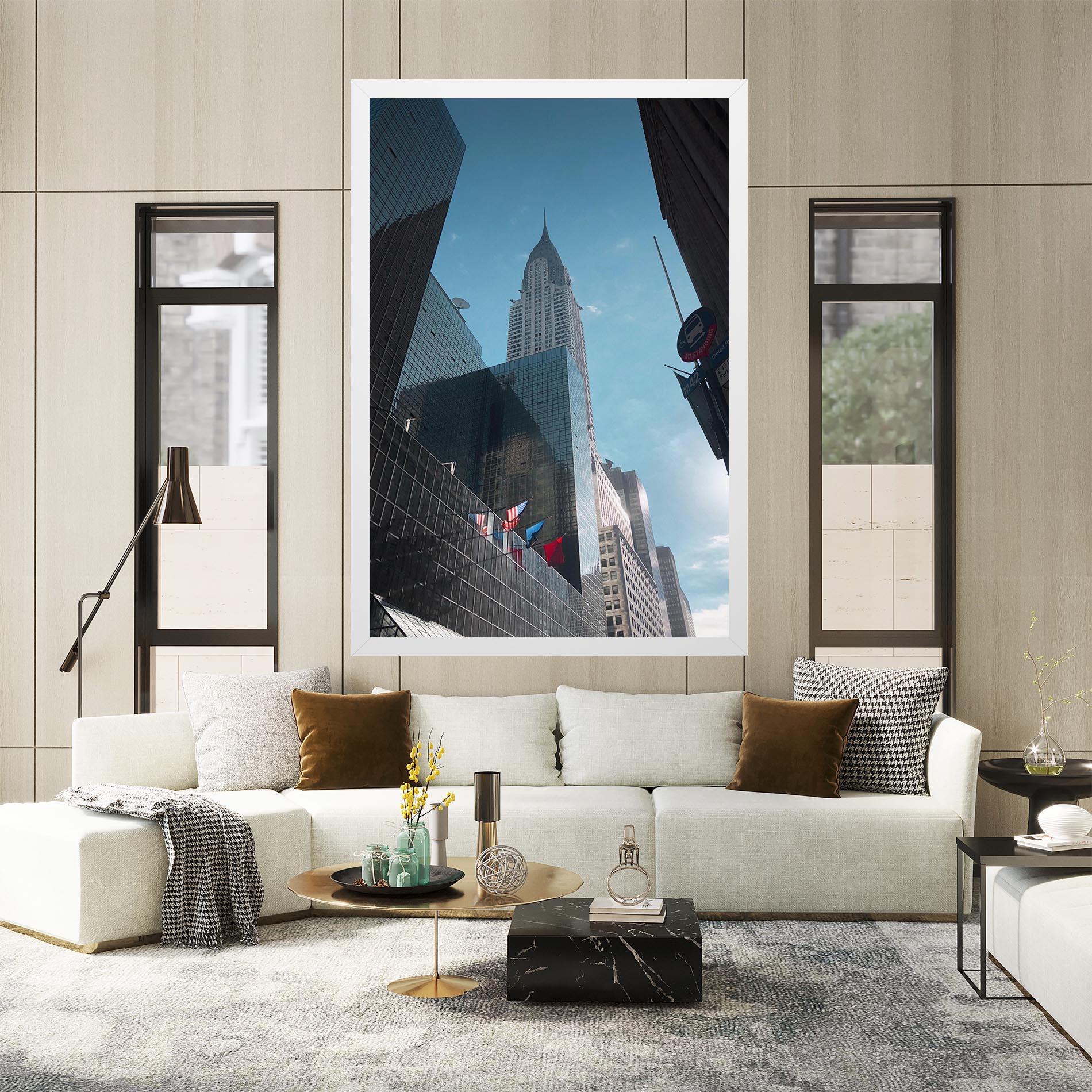 Leinwandbild Big Glass Tower mockup 2